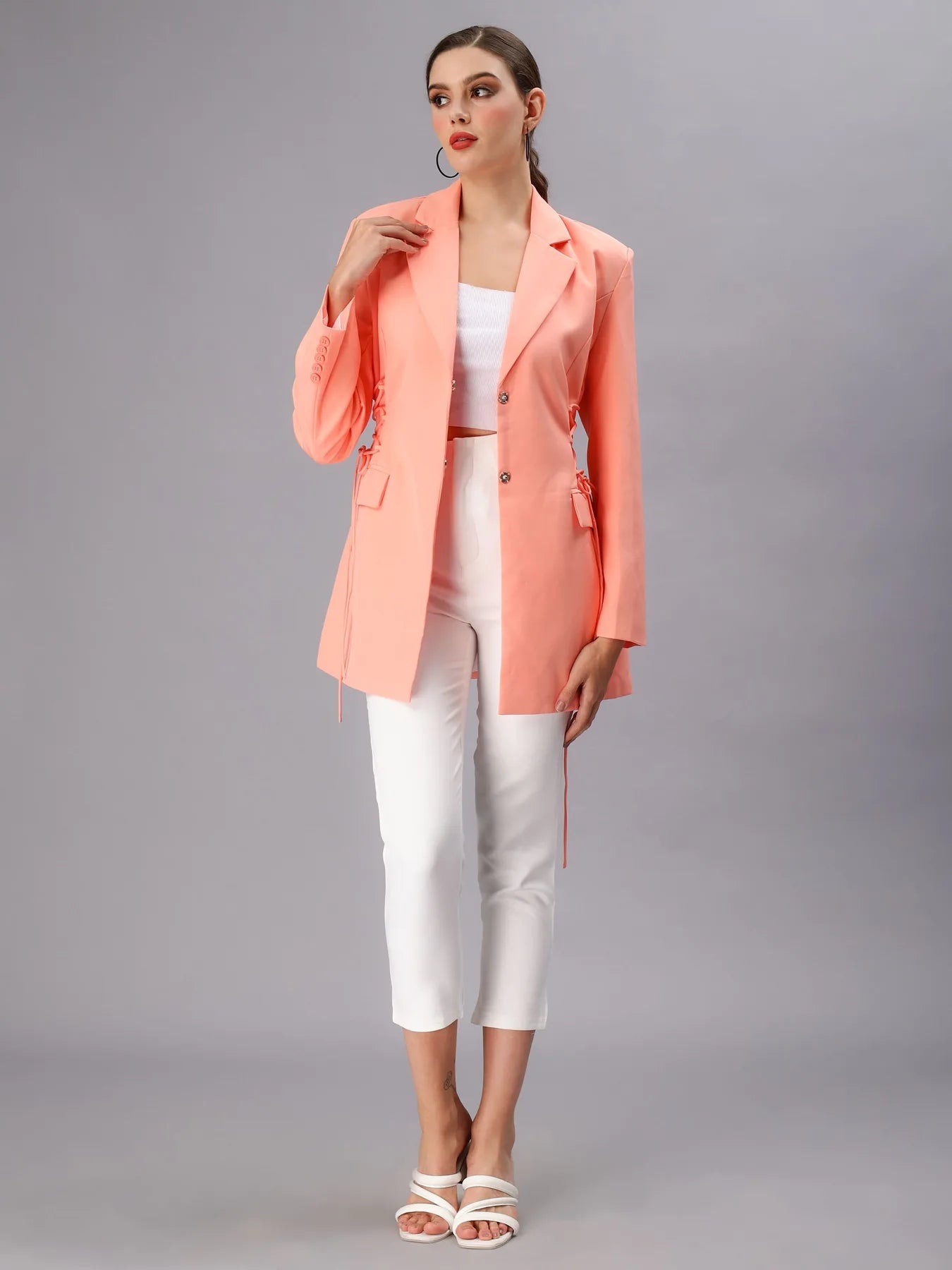 Criss-Cross Oversized Blazer
