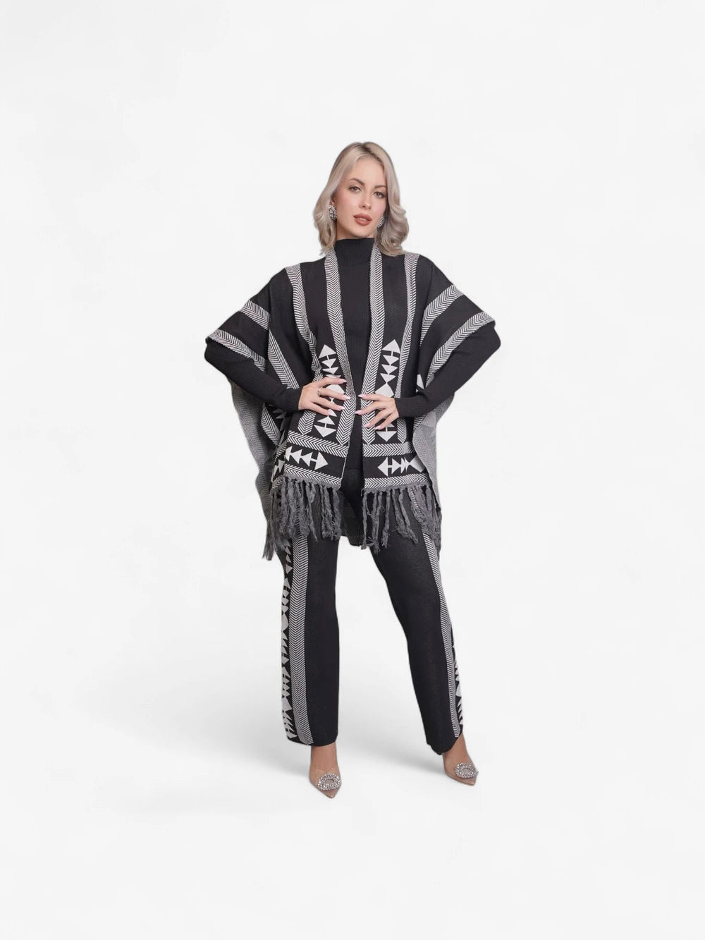 Aztec Printed Three Piece Set