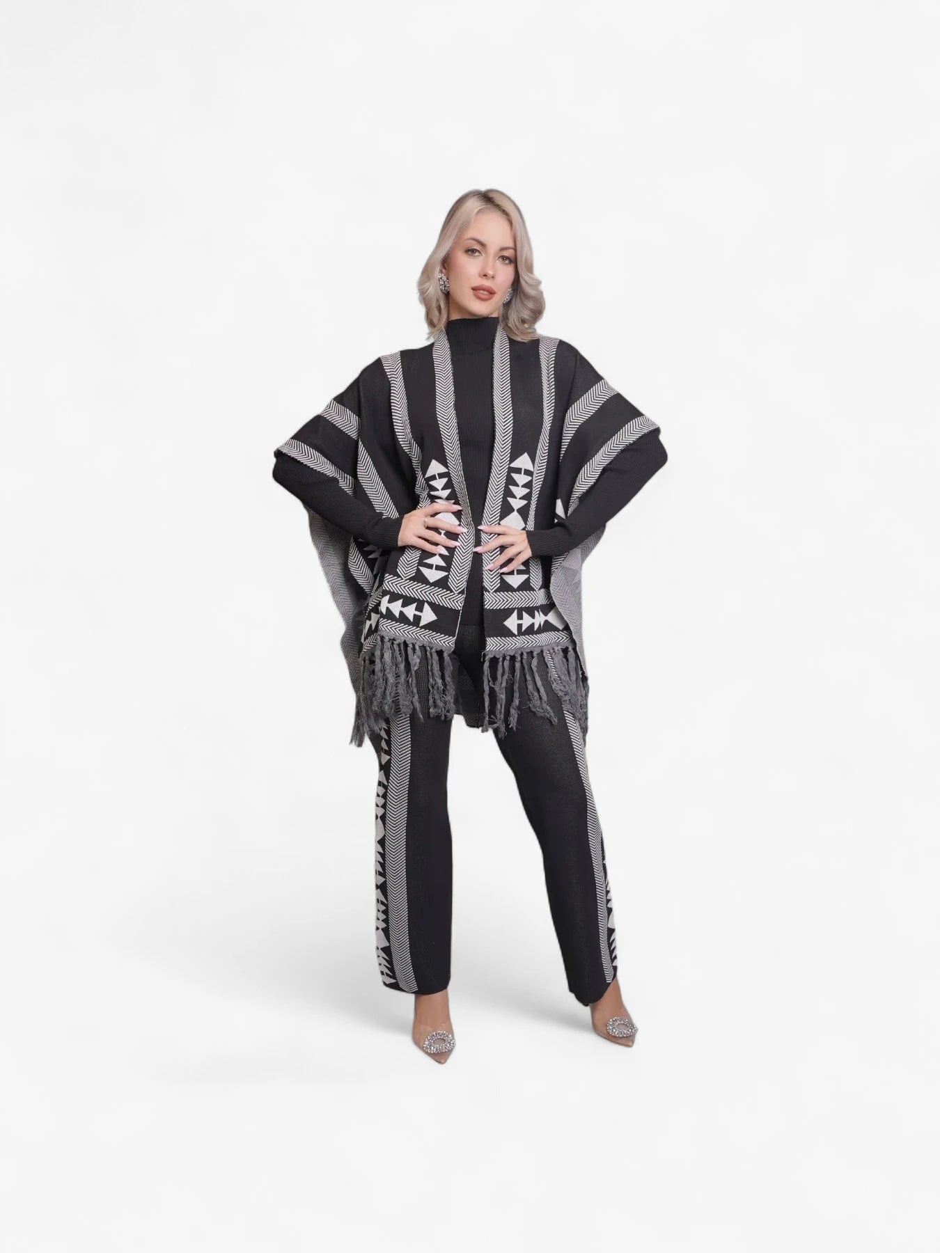 Aztec Printed Three Piece Set