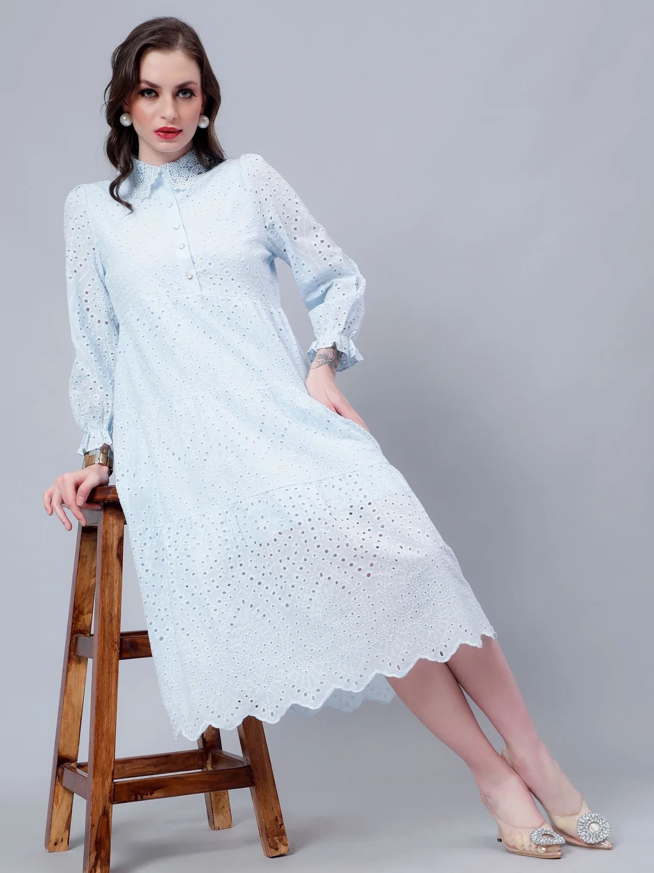 Hollow Hook Chicken Dress