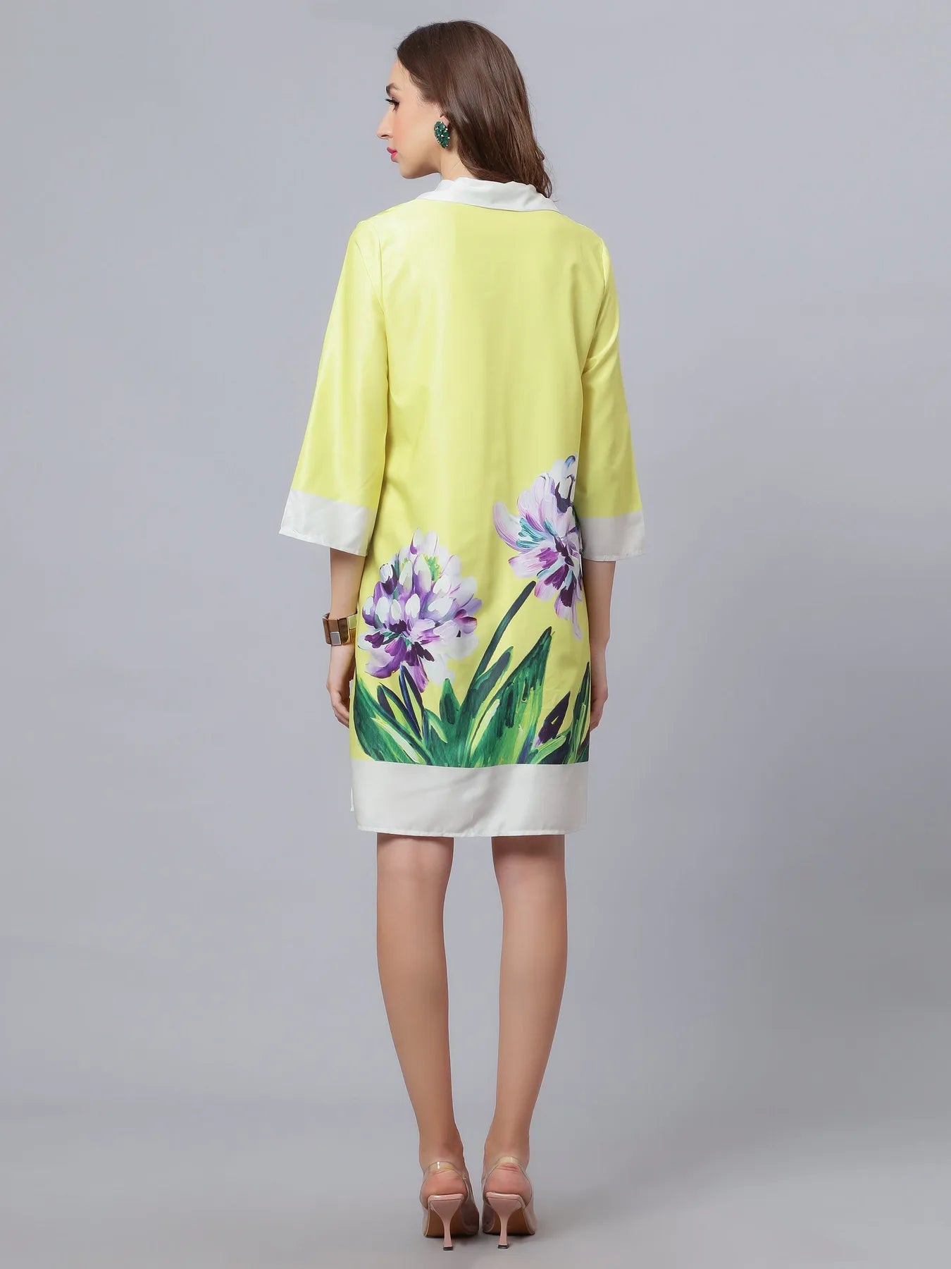 Floral Printed Shirt Dress