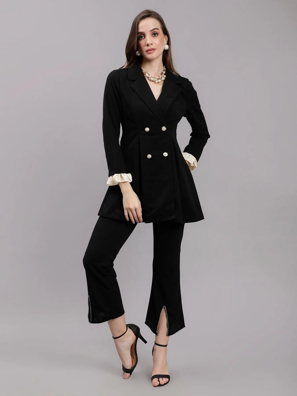 Long Blazer and Pant Set