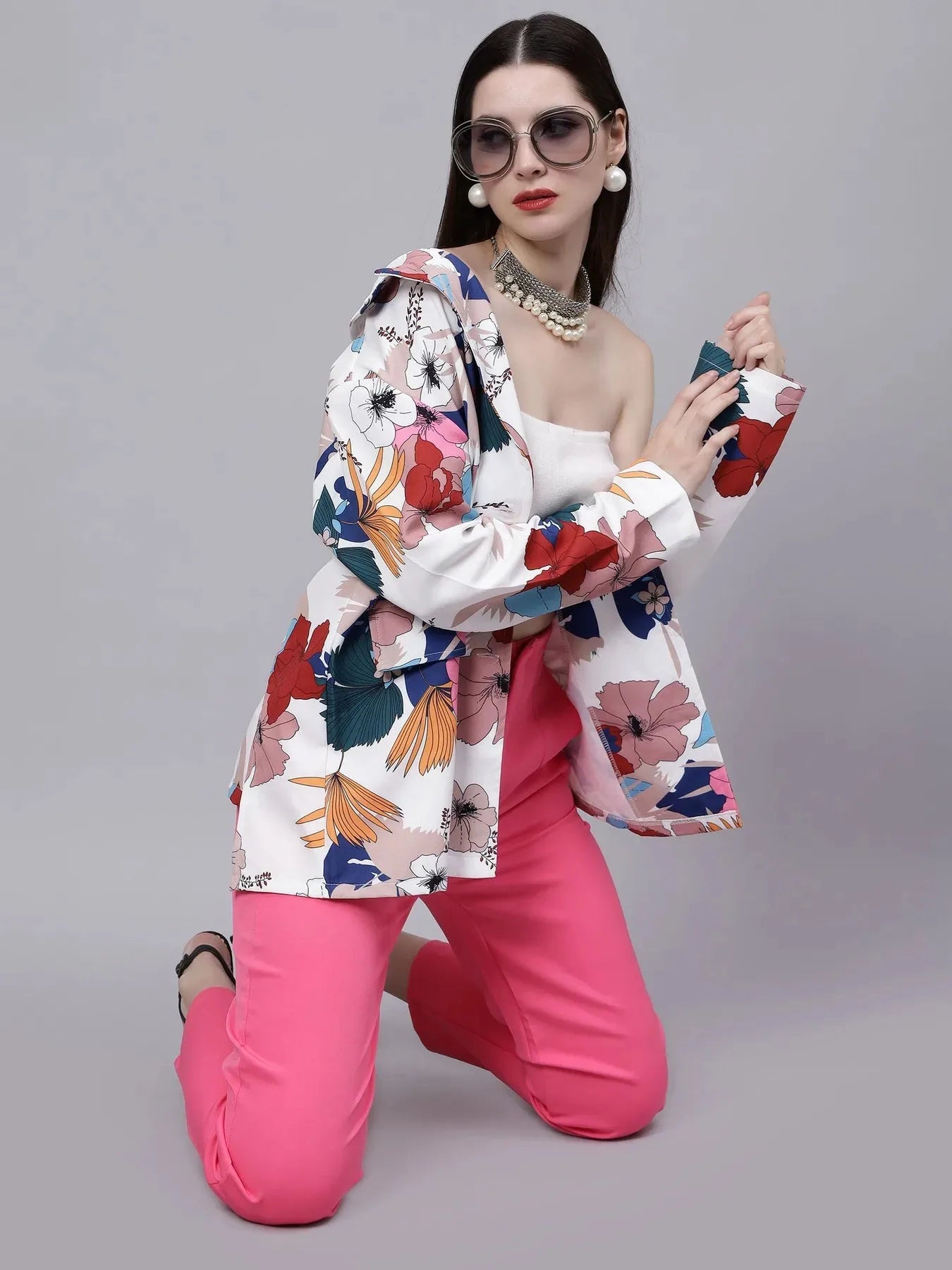 High Street Summer Floral Blazer