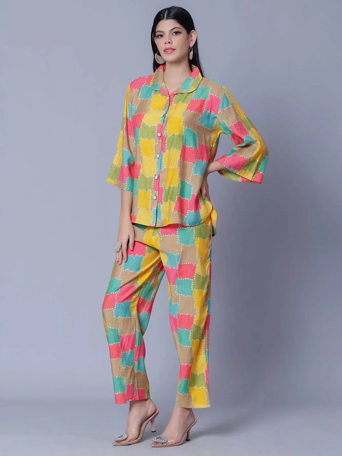 Multicolor Two-Piece Set