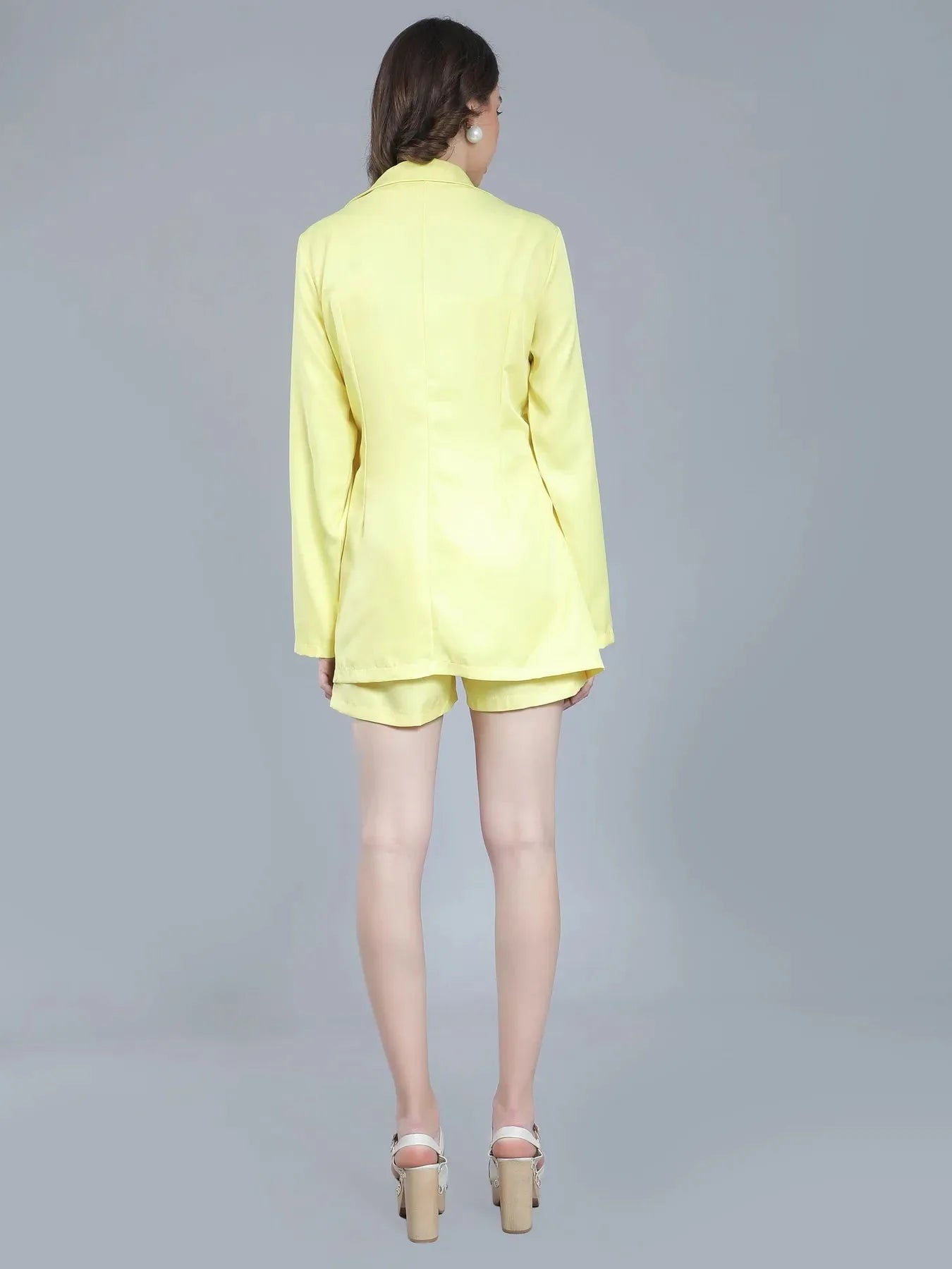 Lapel Collar Two-Piece Set