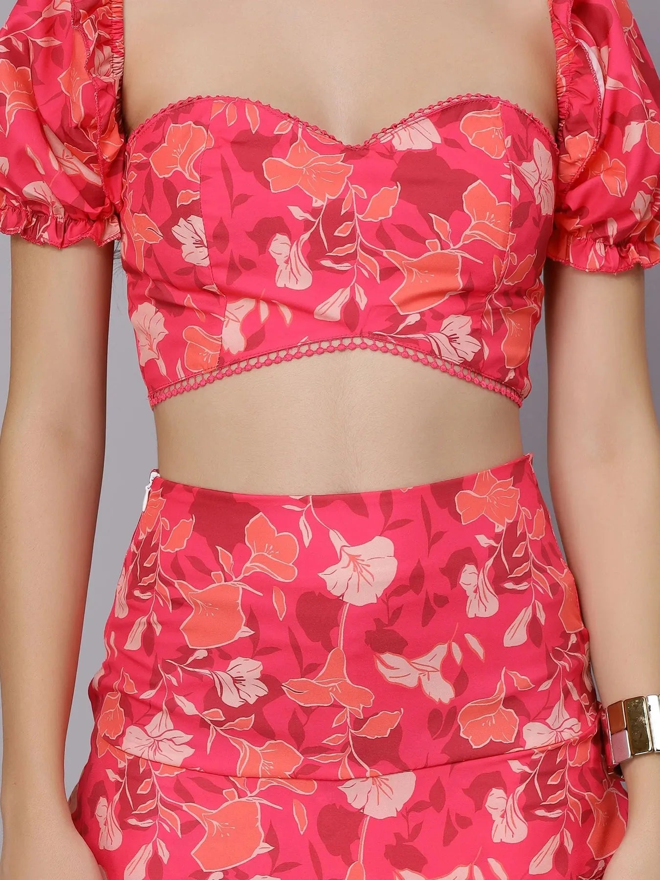 Pom Pom Ruffle Two Piece Set