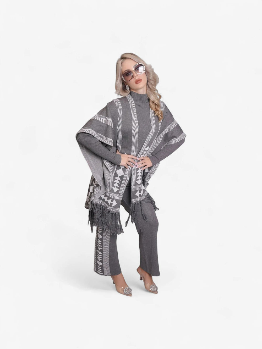 Aztec Printed Three Piece Set