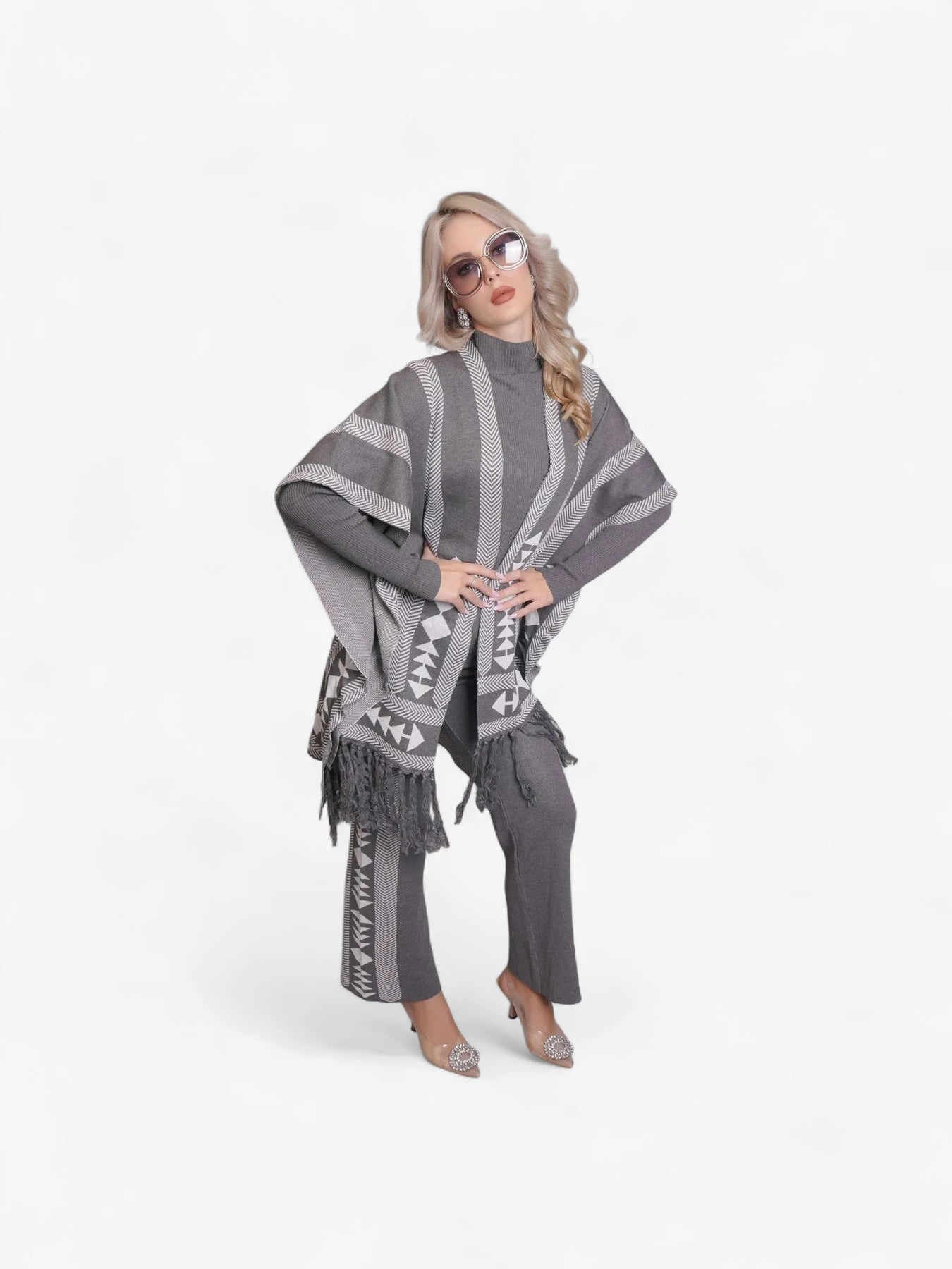 Aztec Printed Three Piece Set