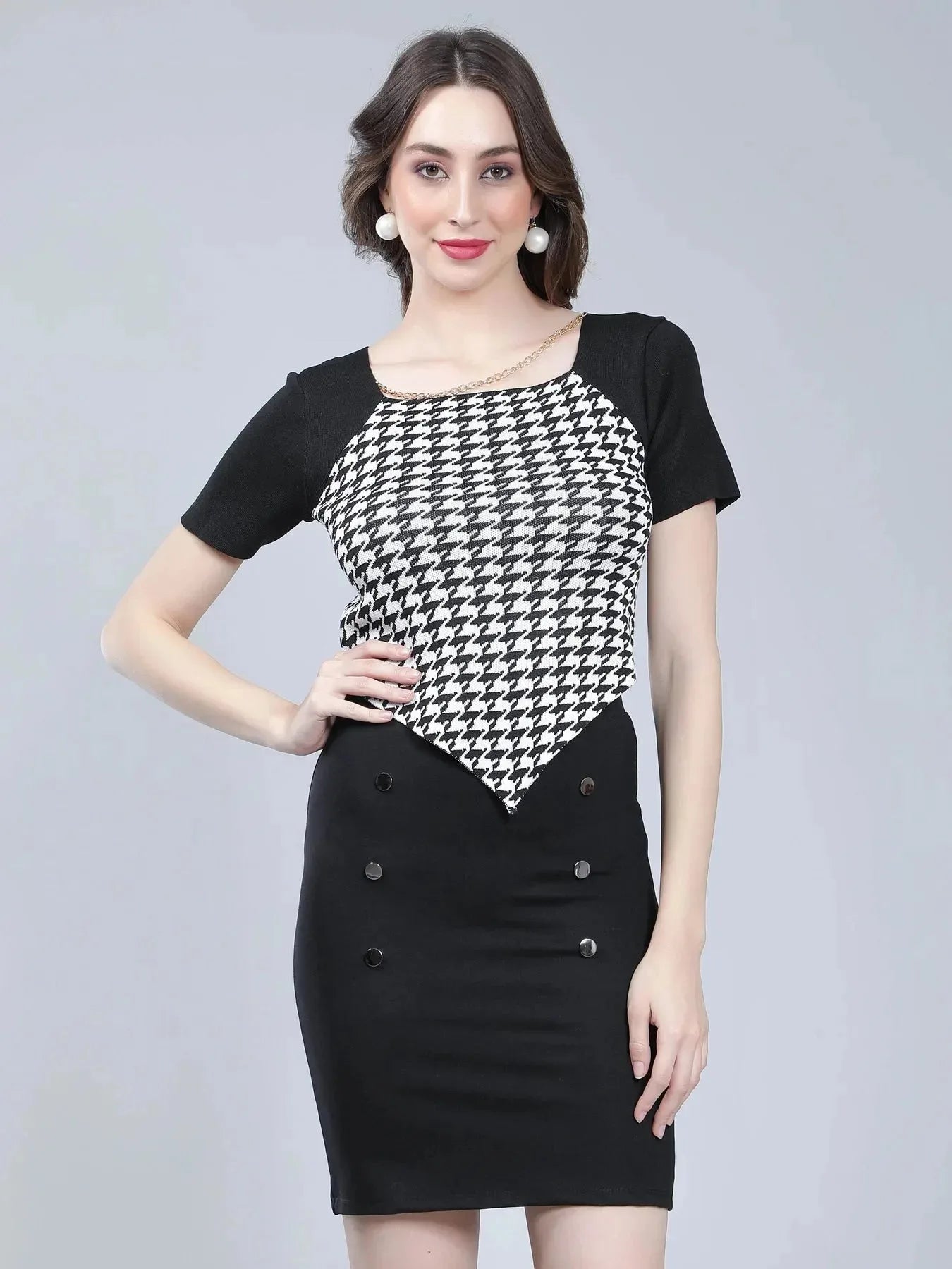 Herringbone Knitted Top