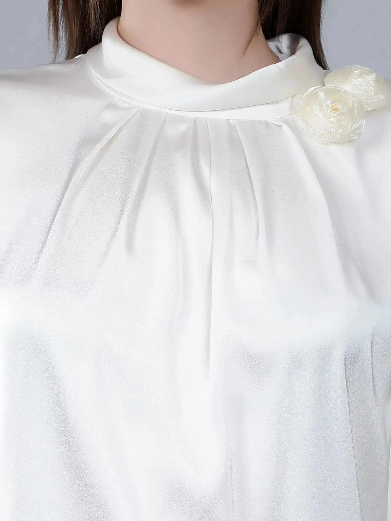 Mandarin Collar Blouse