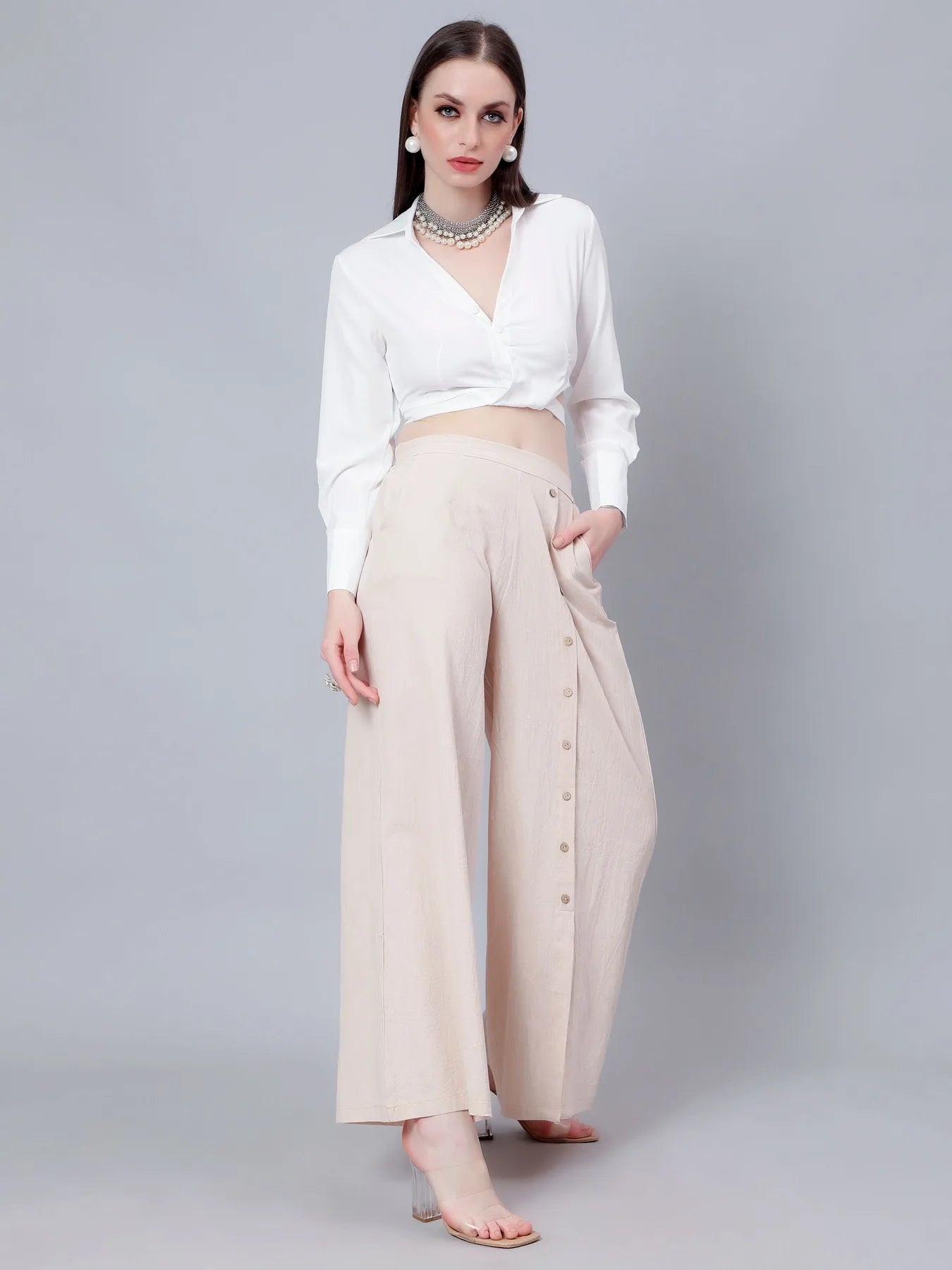 Classic Blouse & Culottes Set