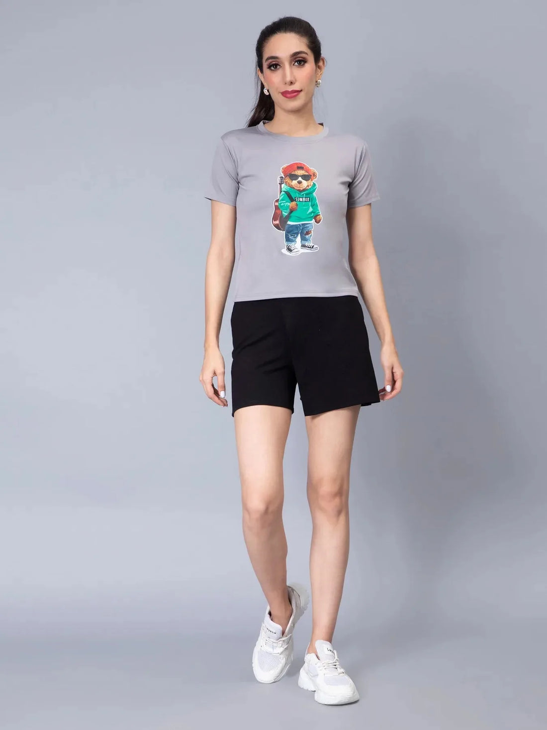 Rockstar Bear Print T-Shirt