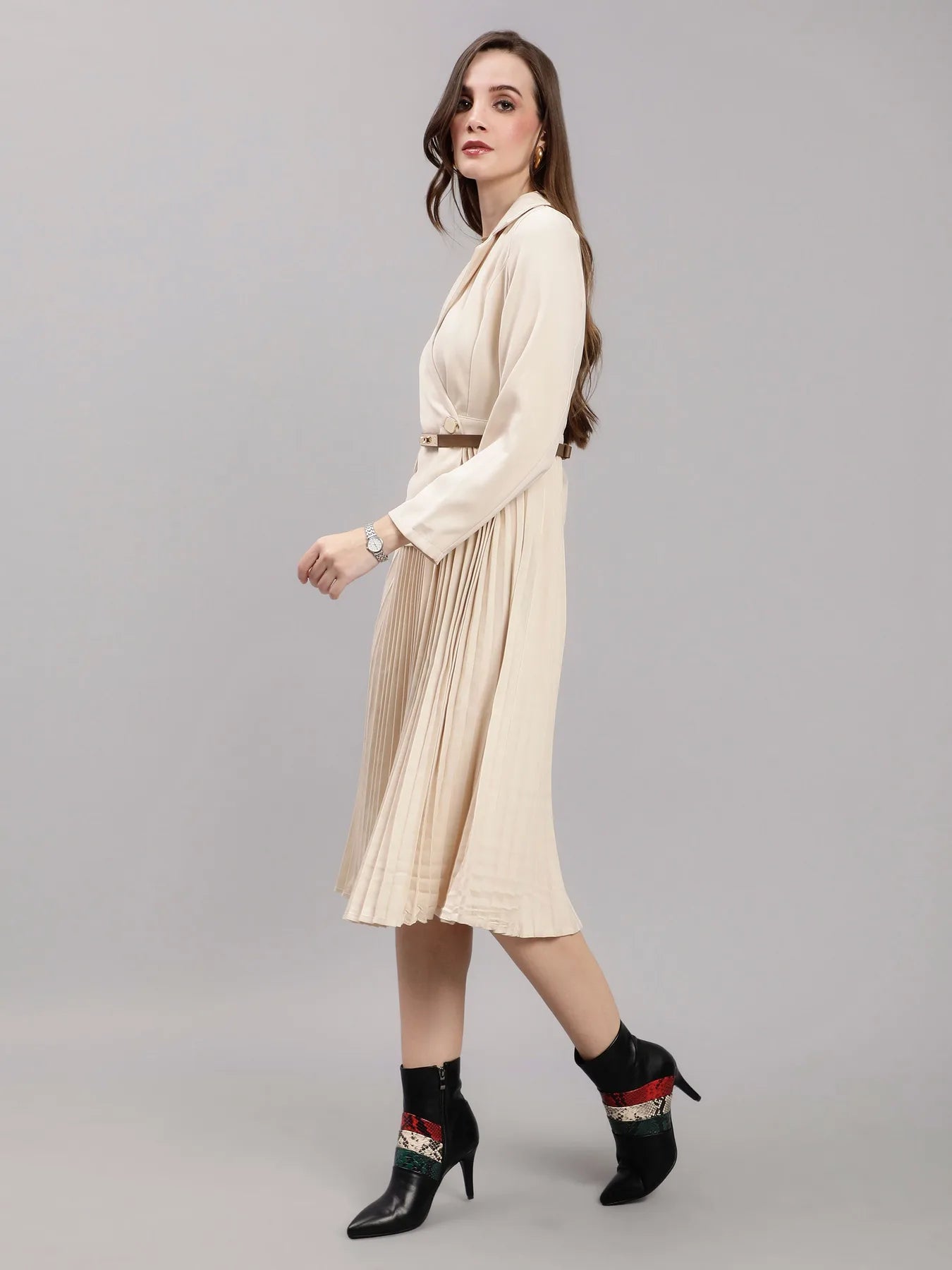 Blazer Pleated Dress