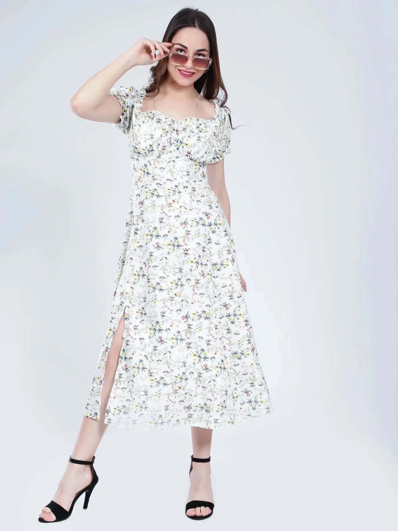 Ditsy Flower Print Dress