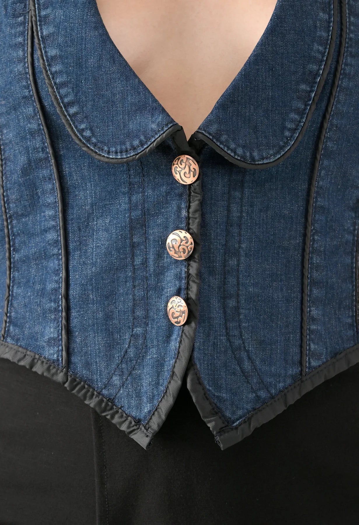 Halter Muse Denim Vest
