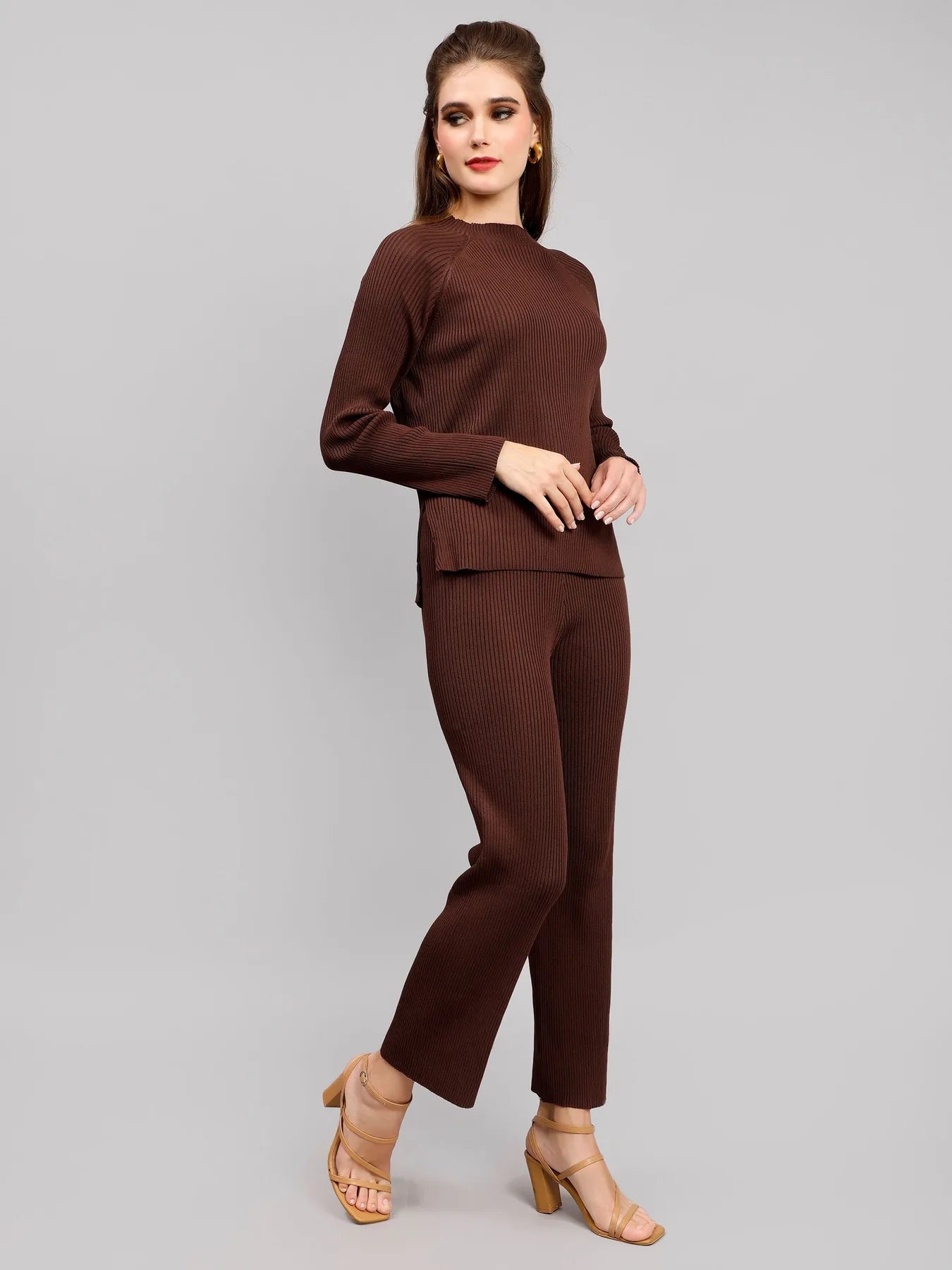 Casual Knitted Two Piece Set