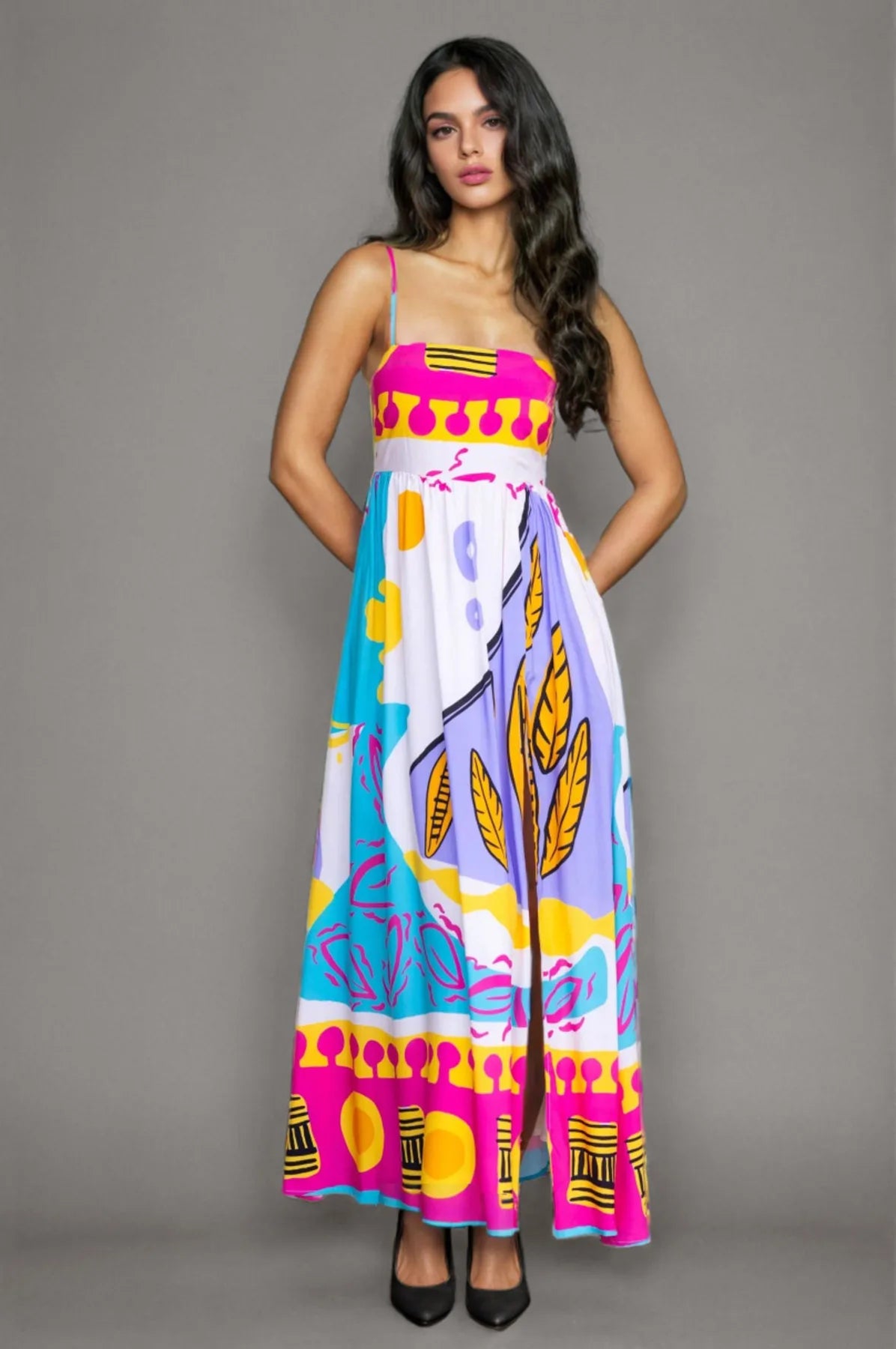 Printed Maxi Sundress
