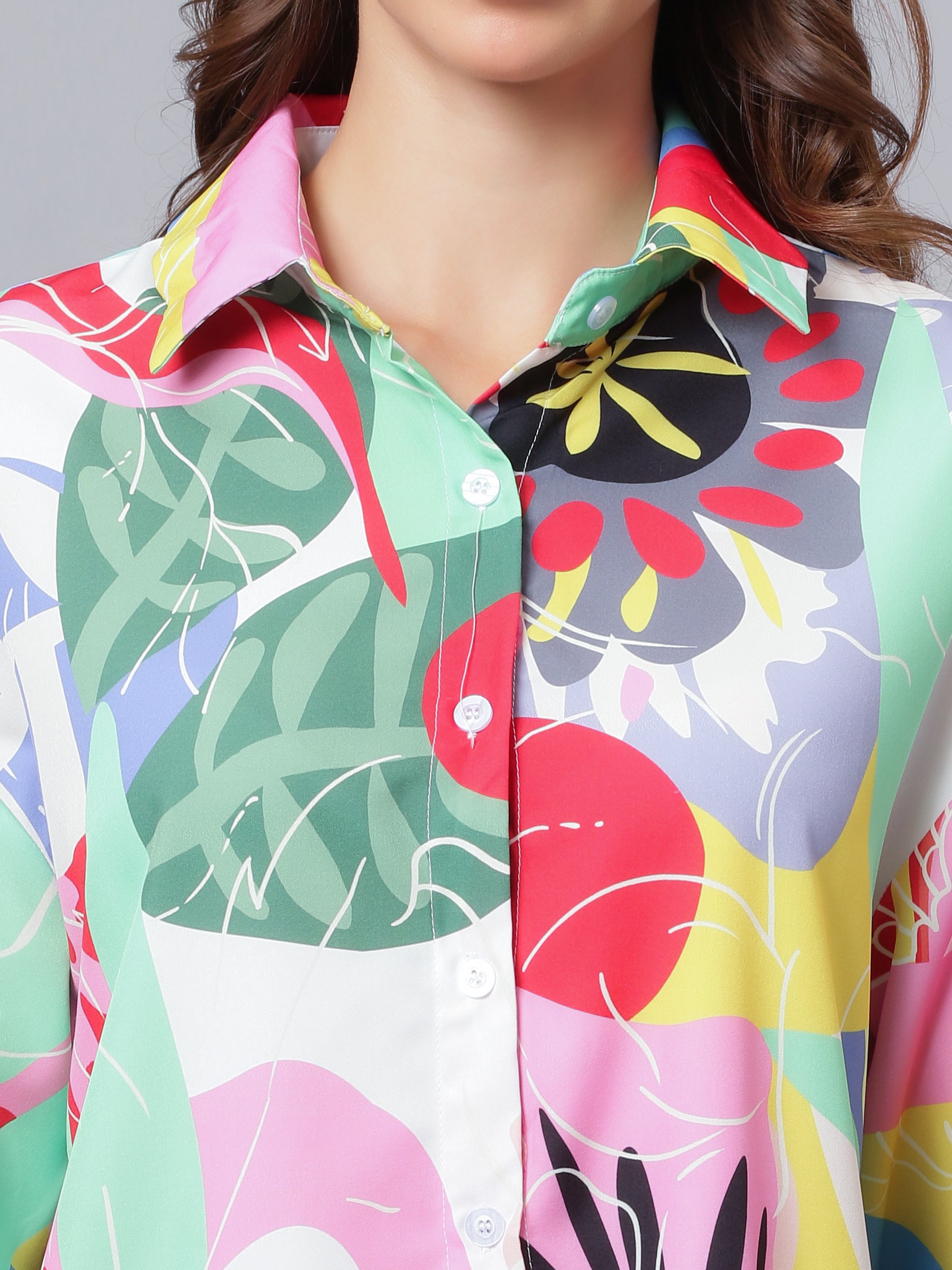 Multicolour Printed Two-Piece Set