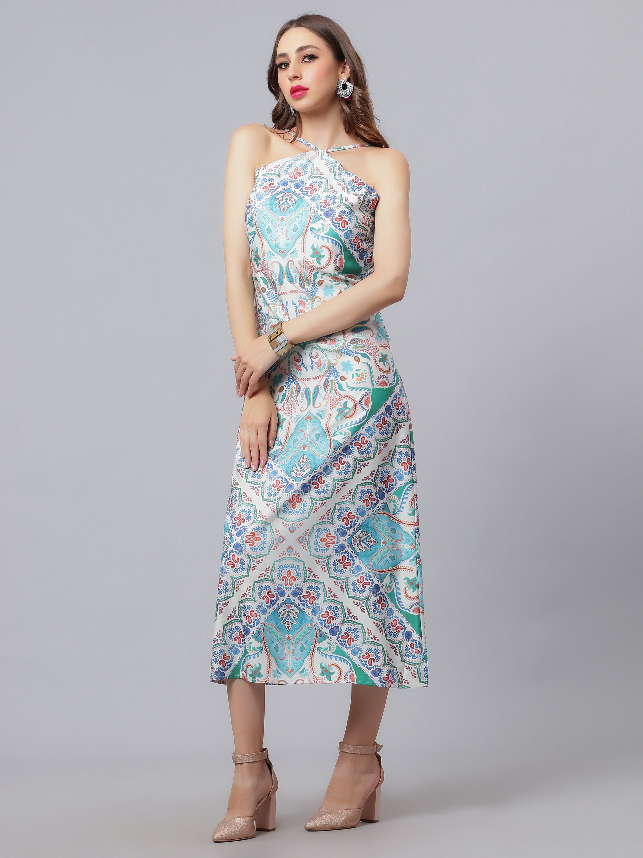 Geometric Printed Dress