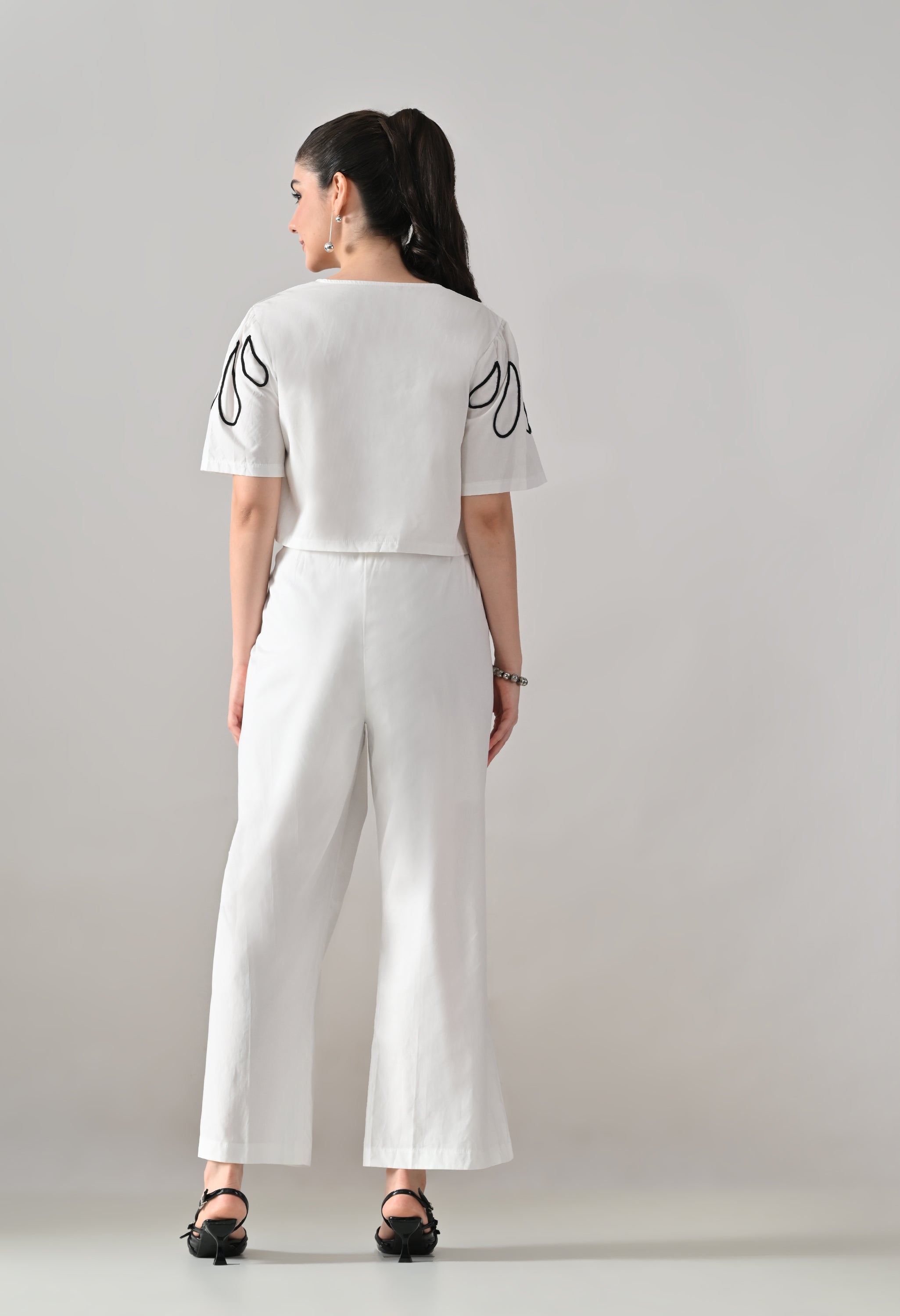 Embroidered Ease Two-Piece Set