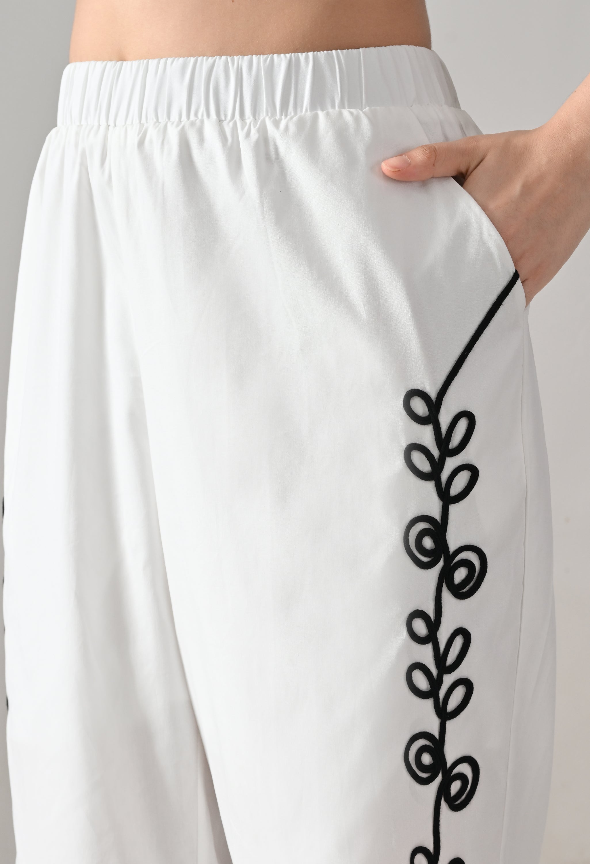 Embroidered Ease Two-Piece Set