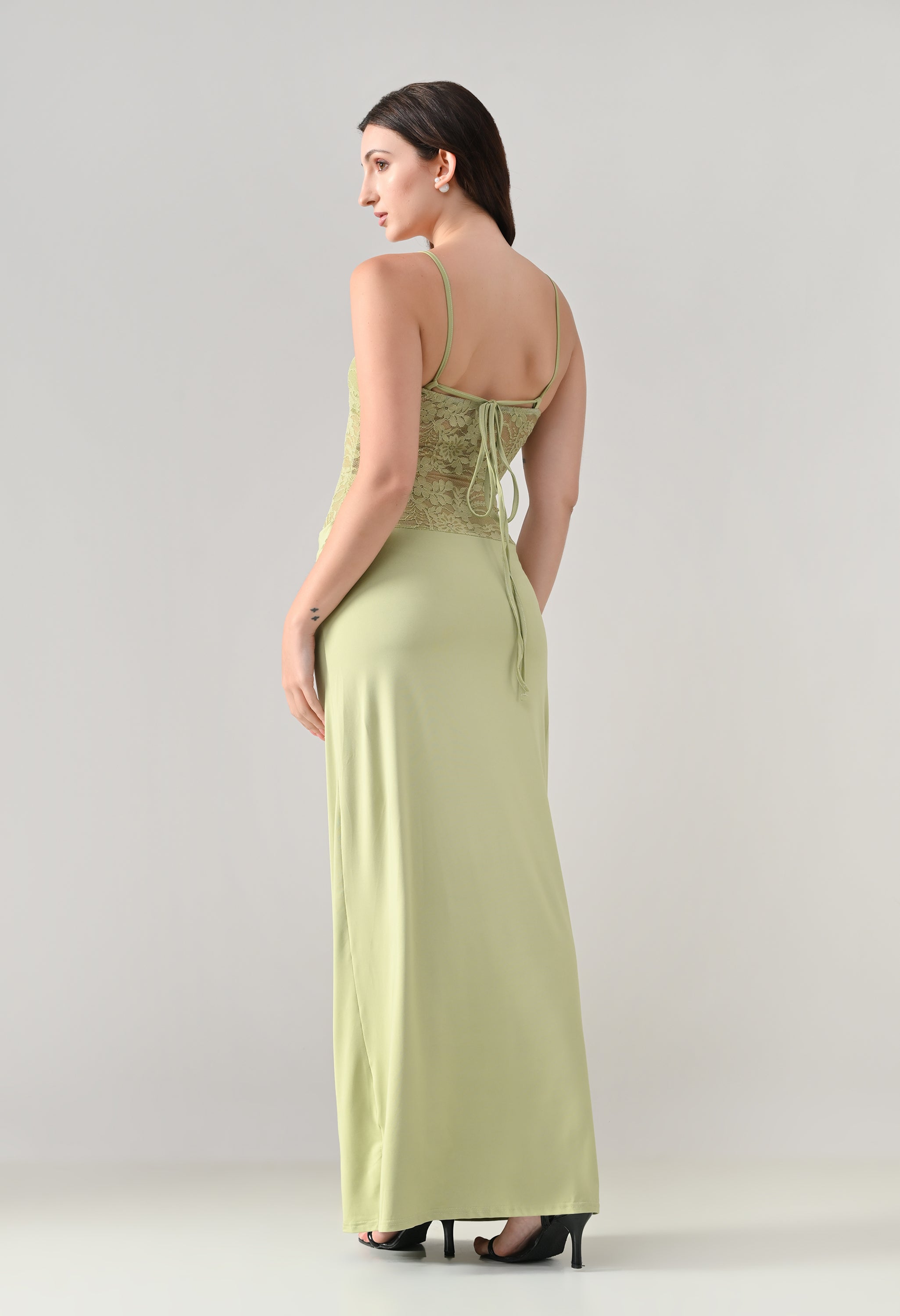 Lace Bodice Maxi Dress