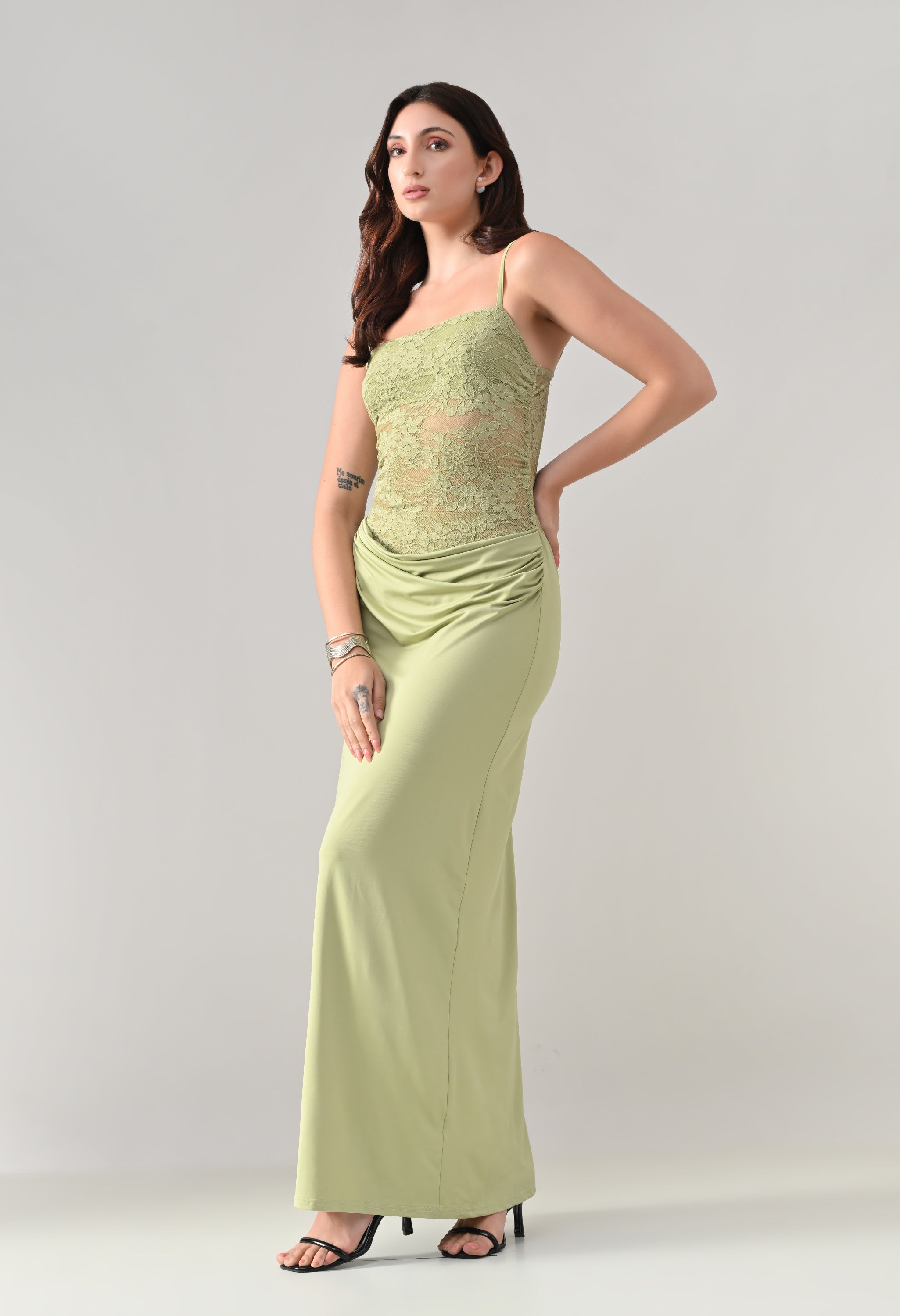 Lace Bodice Maxi Dress