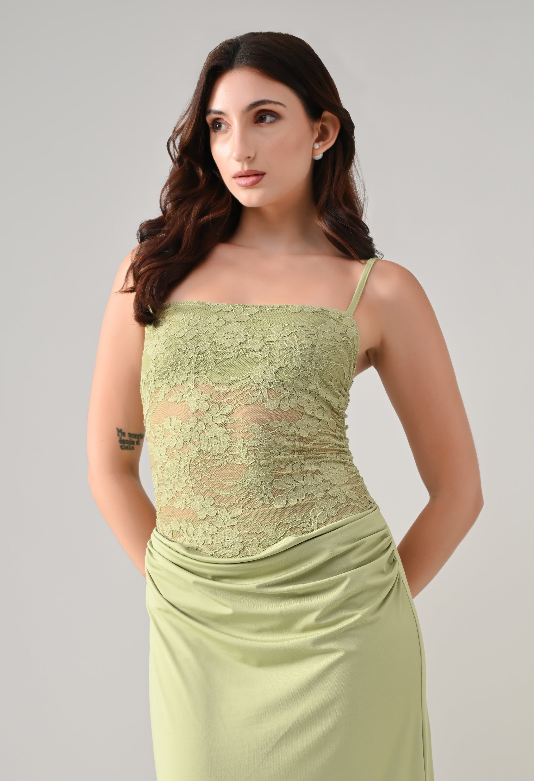 Lace Bodice Maxi Dress