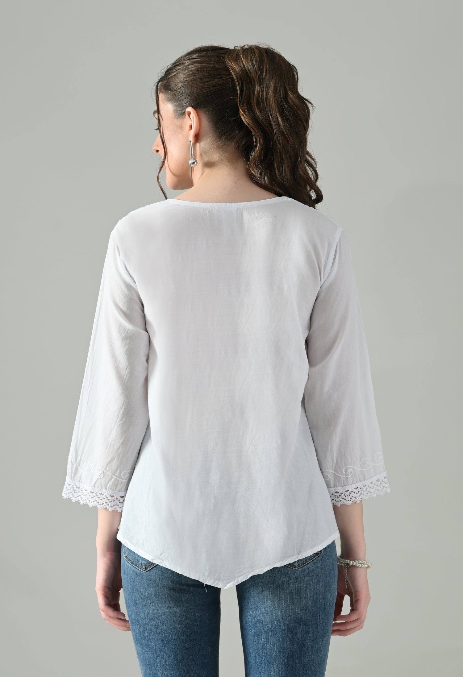 Sweetheart Bloom Embroidered Top