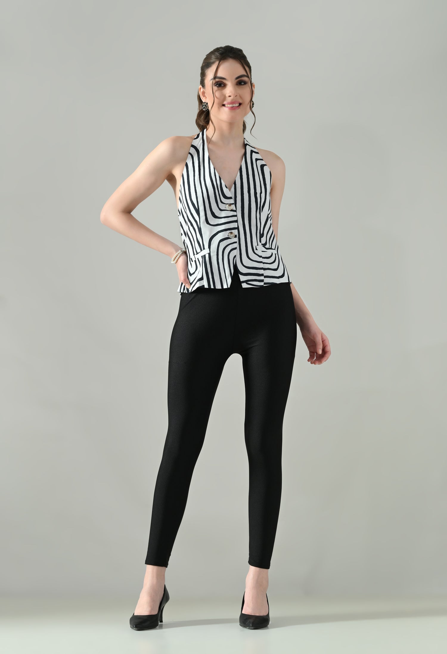 Backless Charm Halter Top