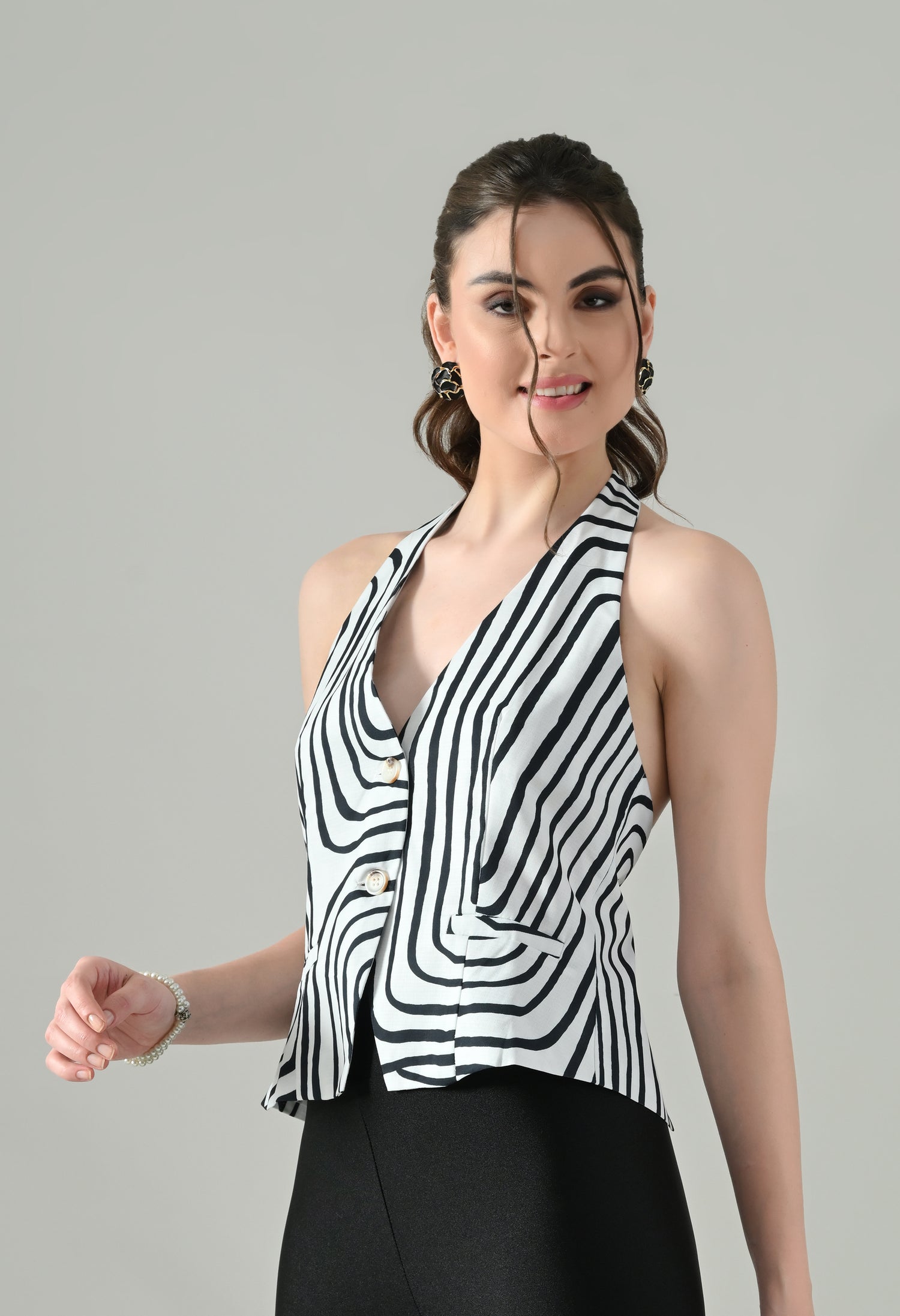 Backless Charm Halter Top