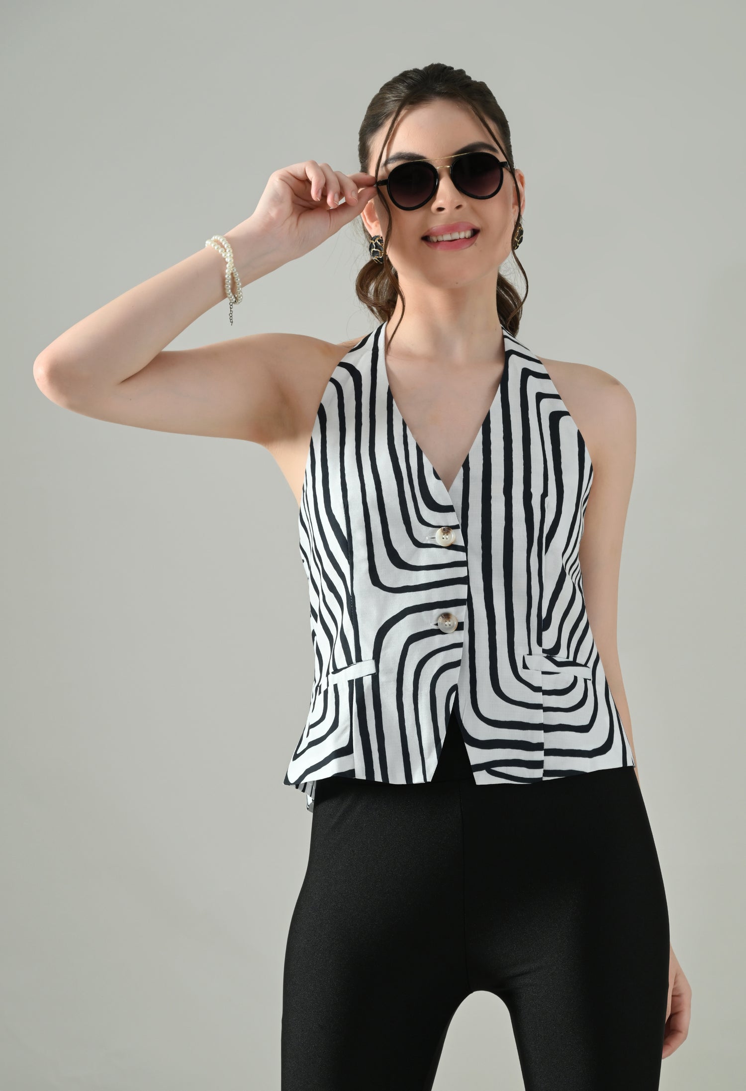 Backless Charm Halter Top