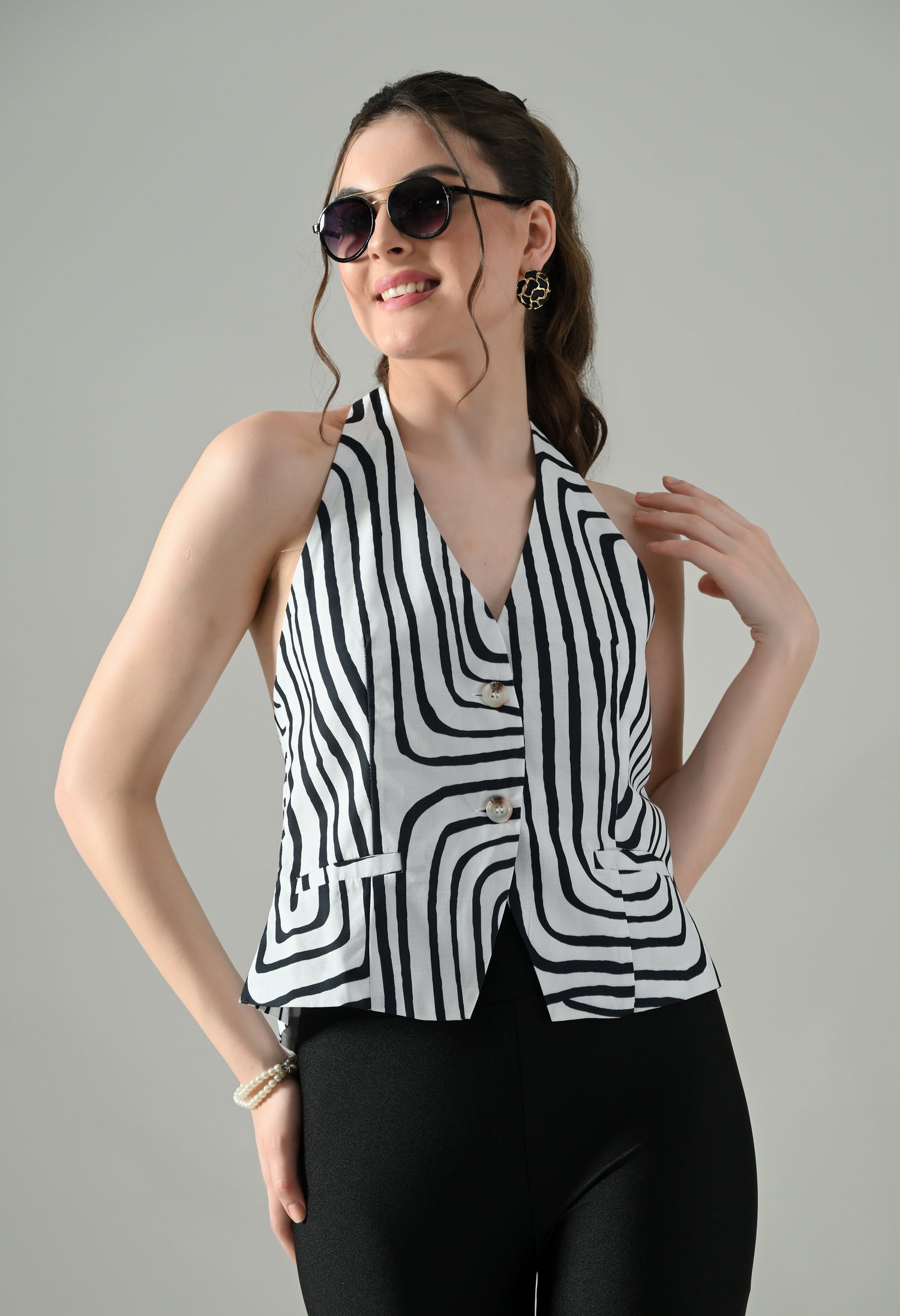 Backless Charm Halter Top