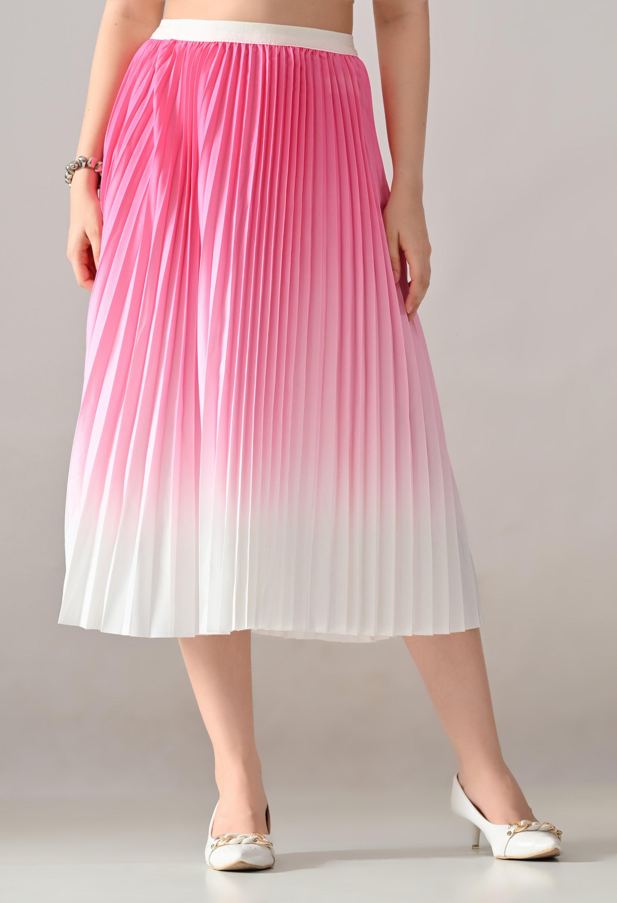 Ombre Pleated Two-Piece Set