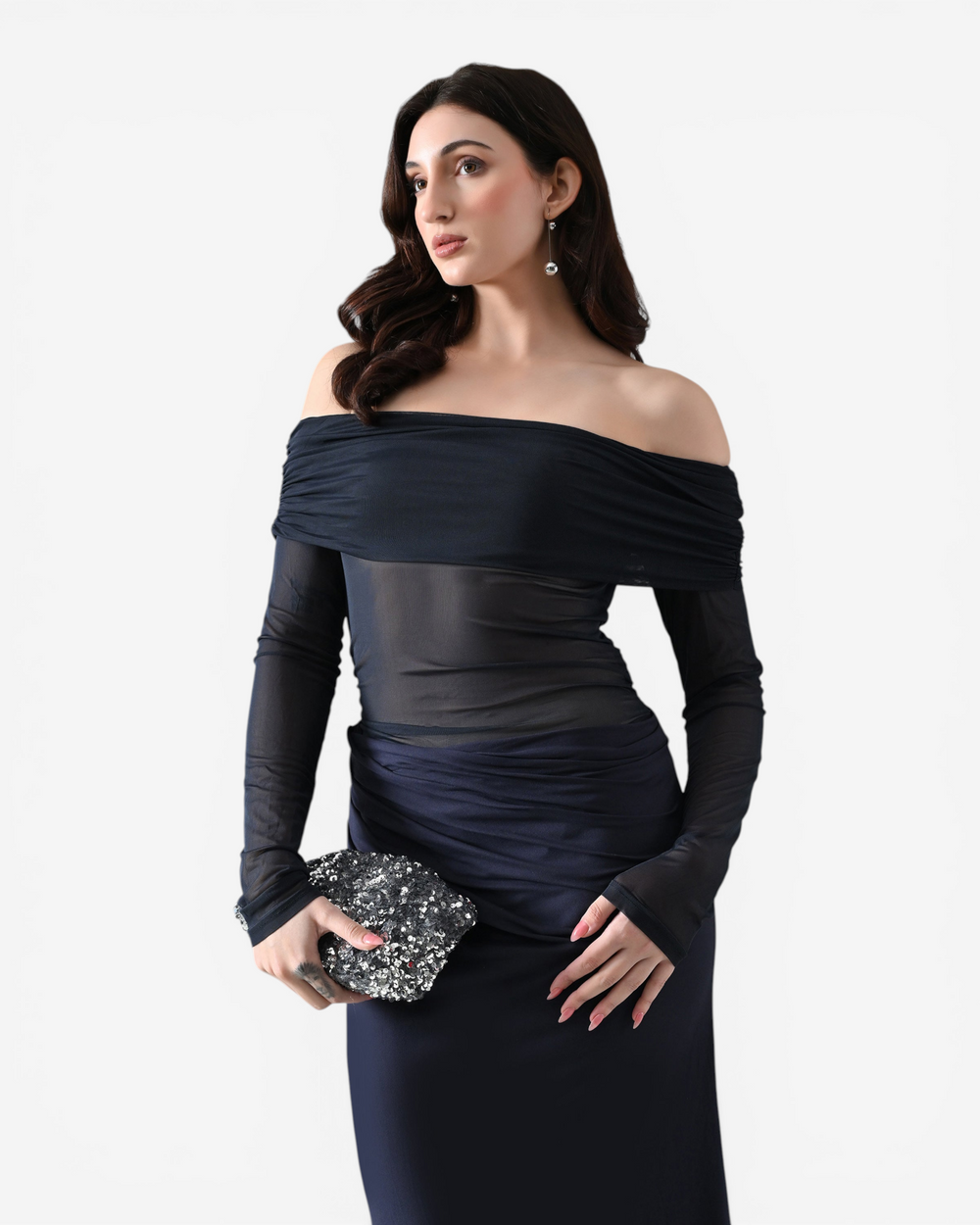 Luna Mesh Maxi Dress