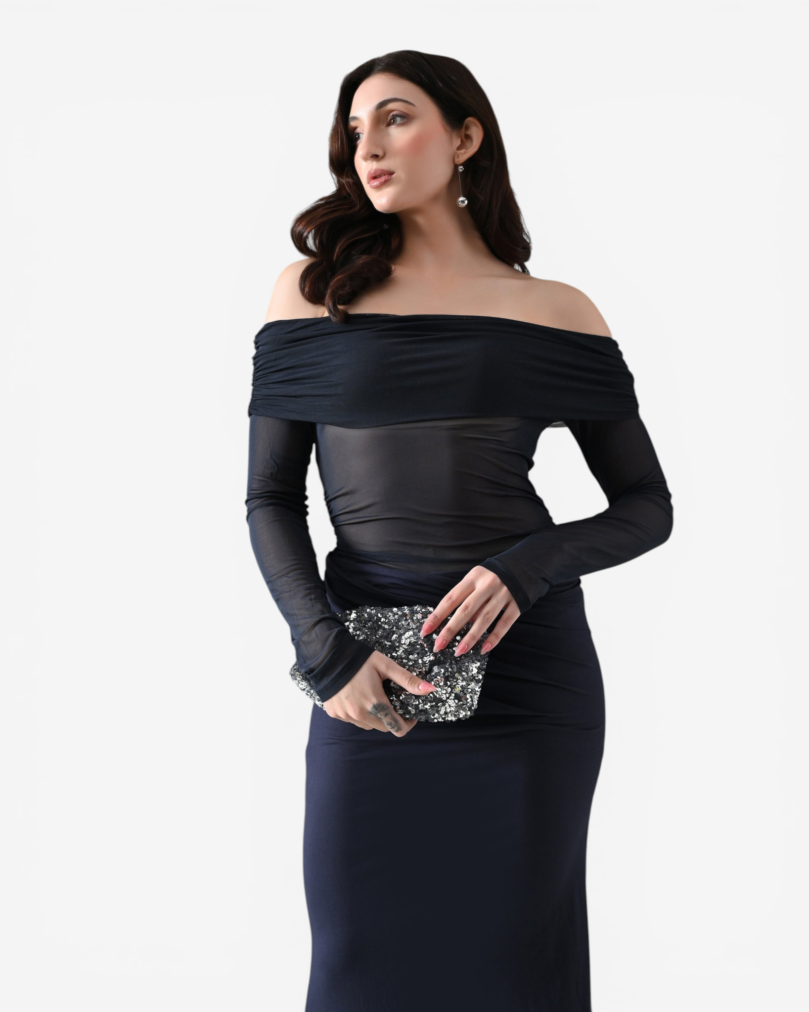 Luna Mesh Maxi Dress