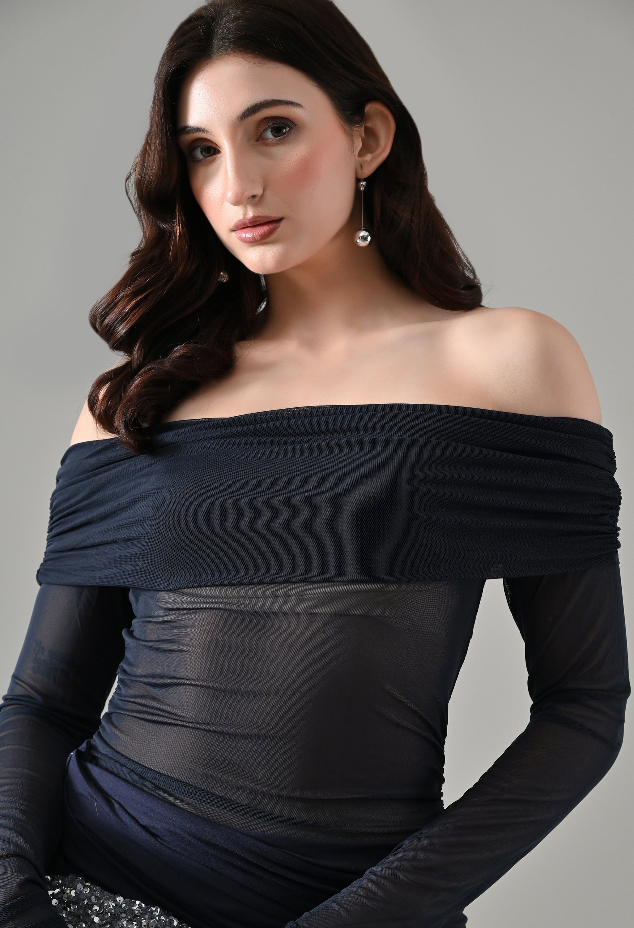 Luna Mesh Maxi Dress