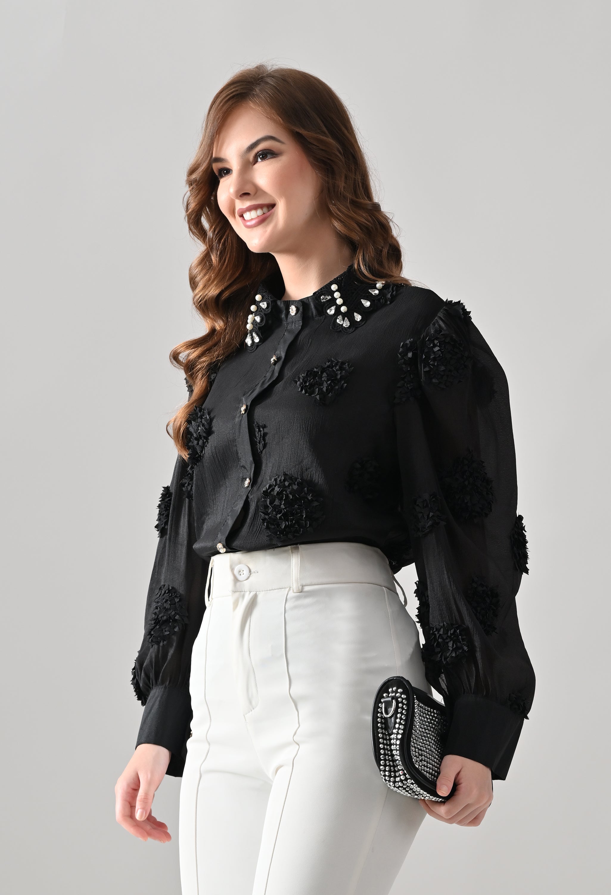 Pearl Embellished Shirt