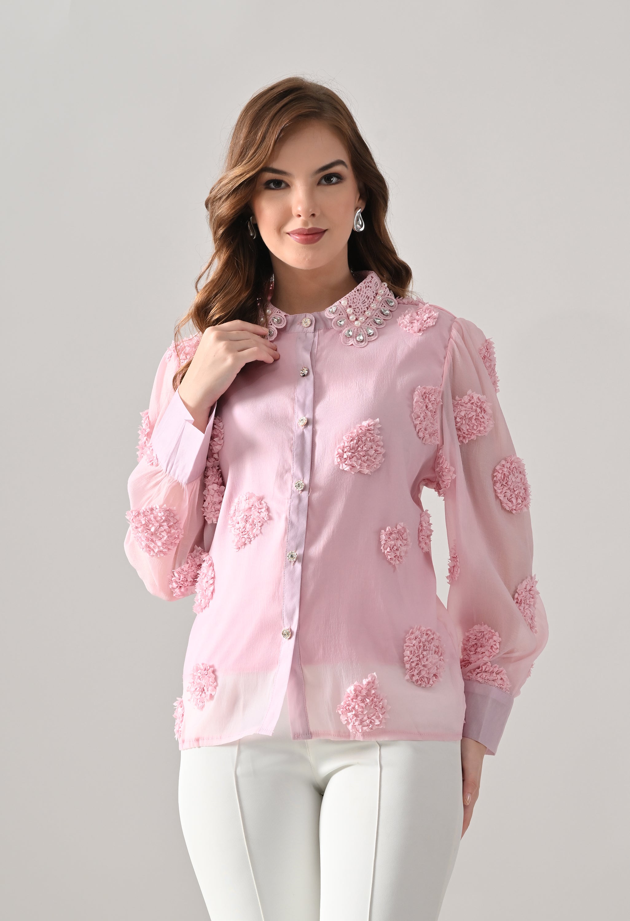 Pearl Embellished Shirt
