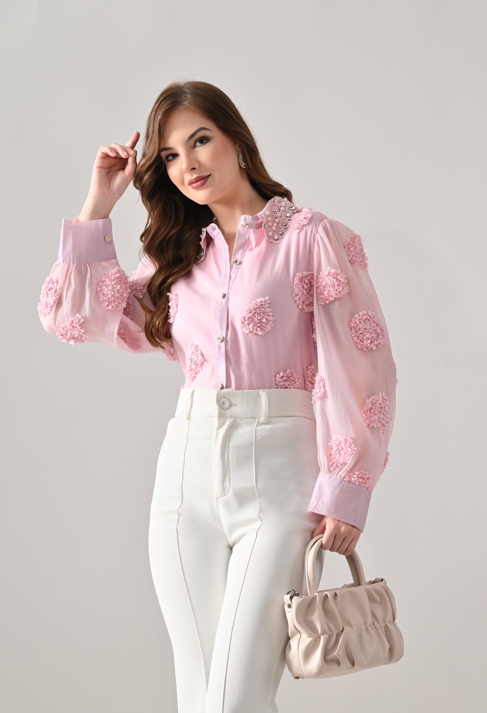 Pearl Embellished Shirt