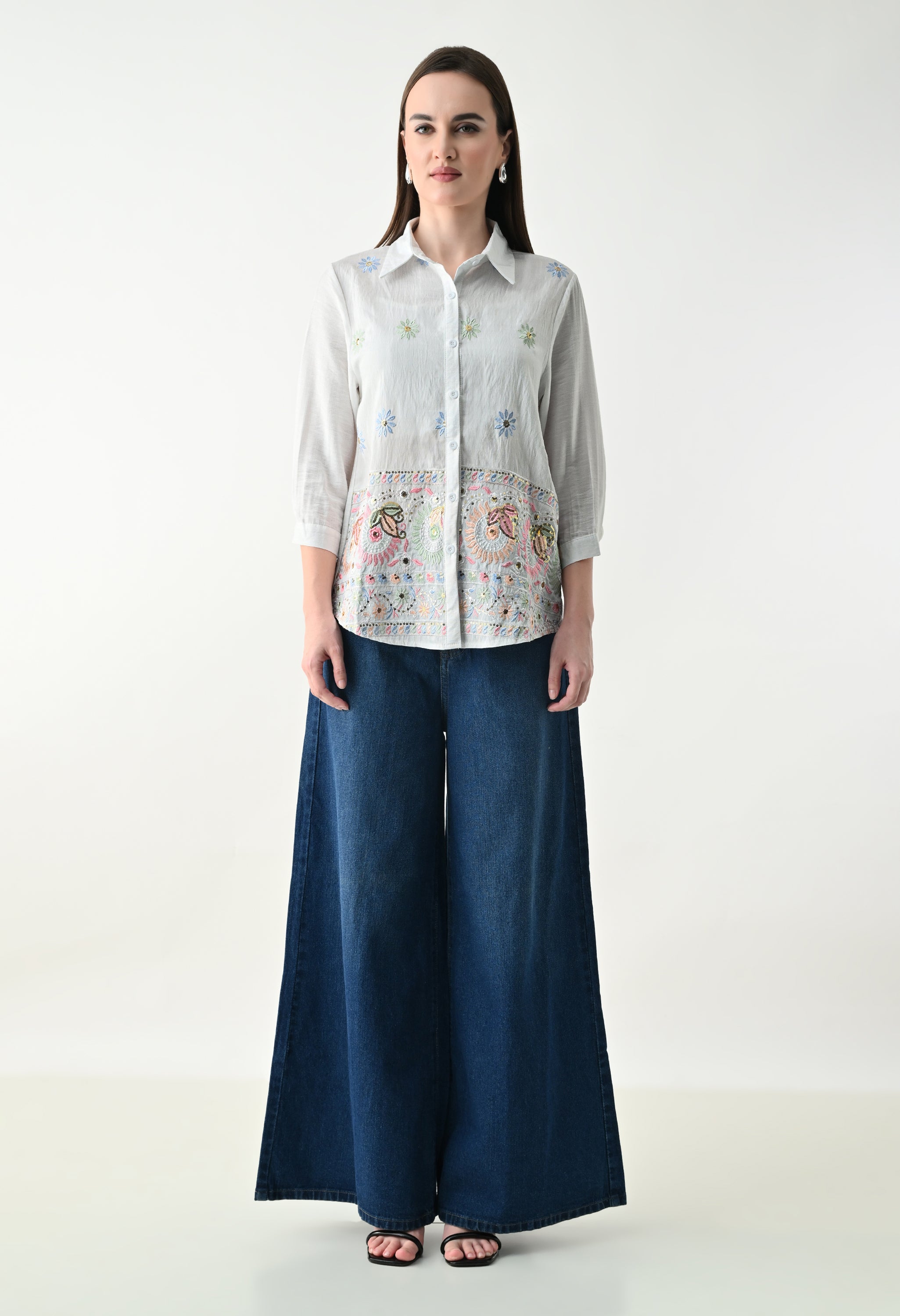 Statement Embroidery Shirt