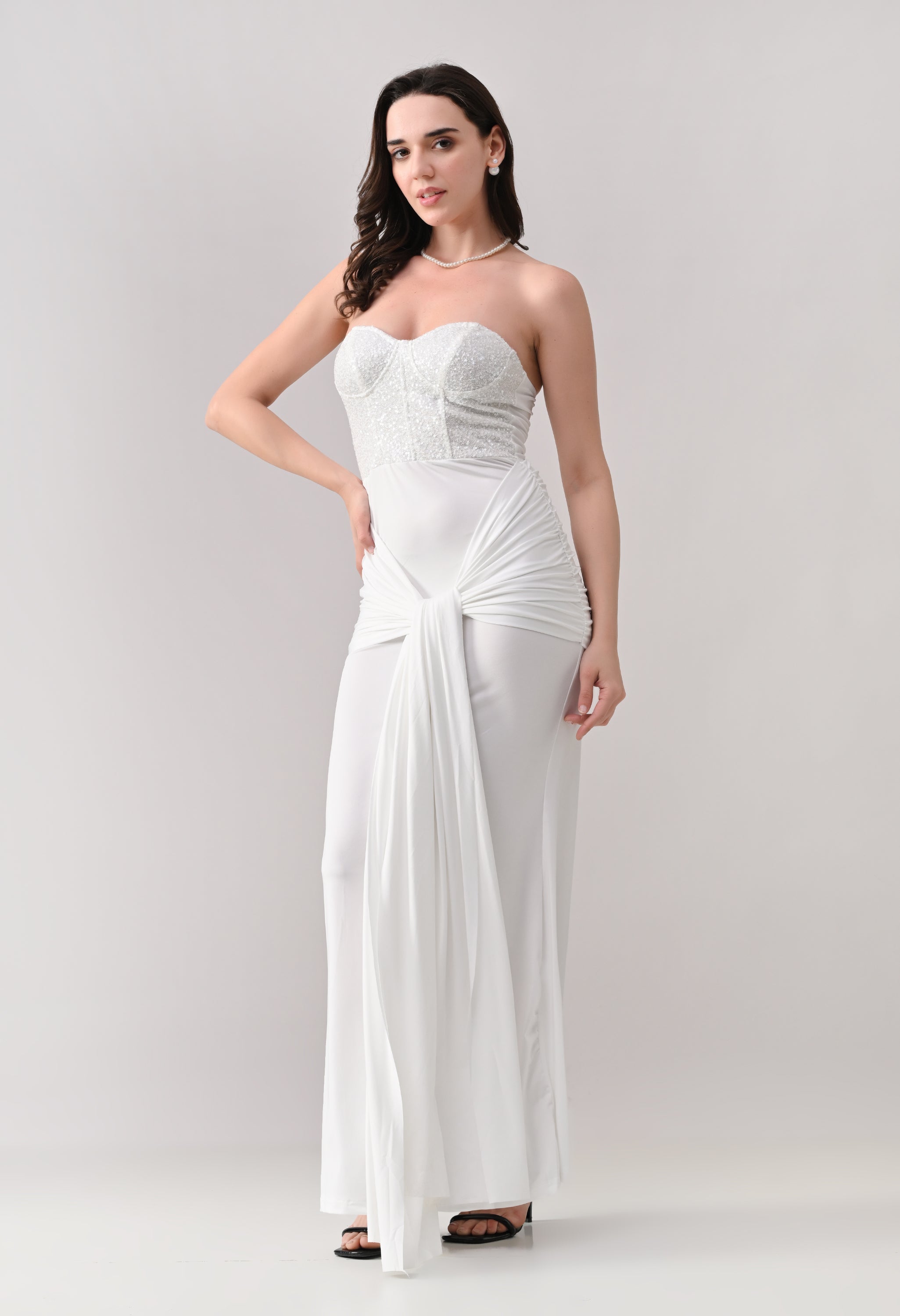 Sweetheart Neck Maxi Dress