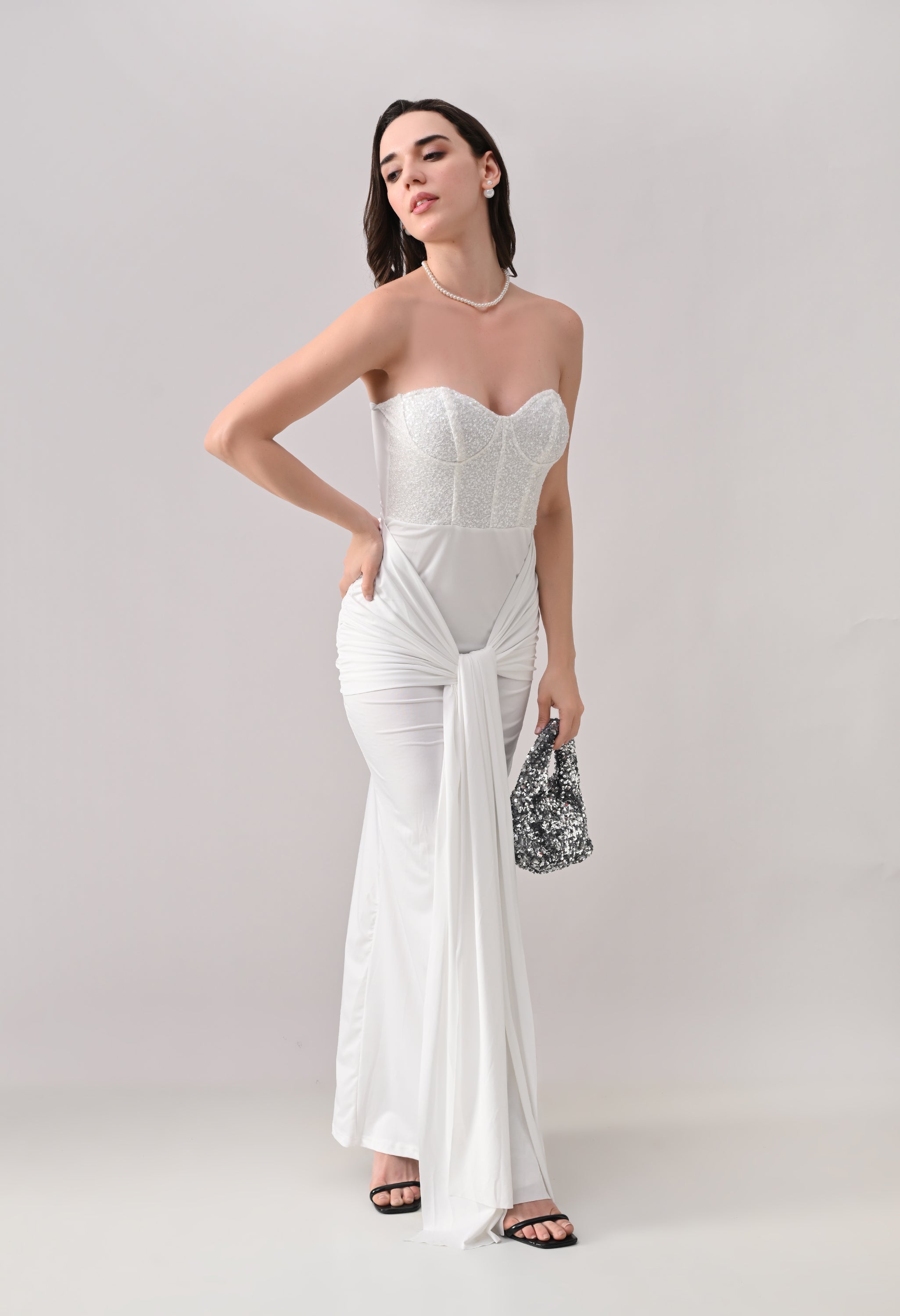 Sweetheart Neck Maxi Dress