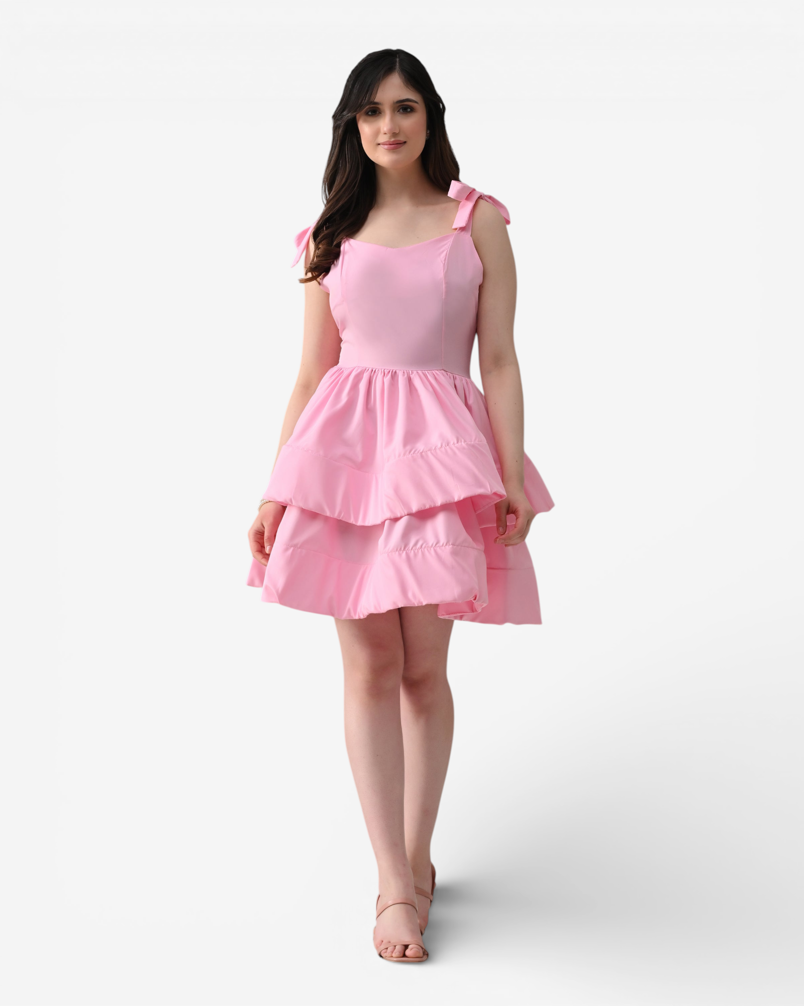 Layered Ruffle Mini Dress