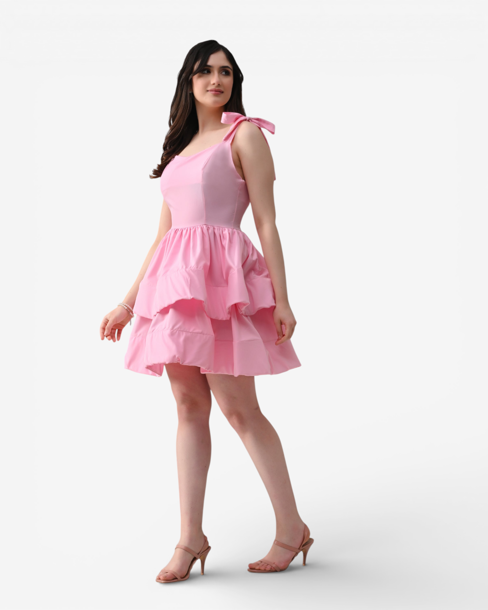 Layered Ruffle Mini Dress