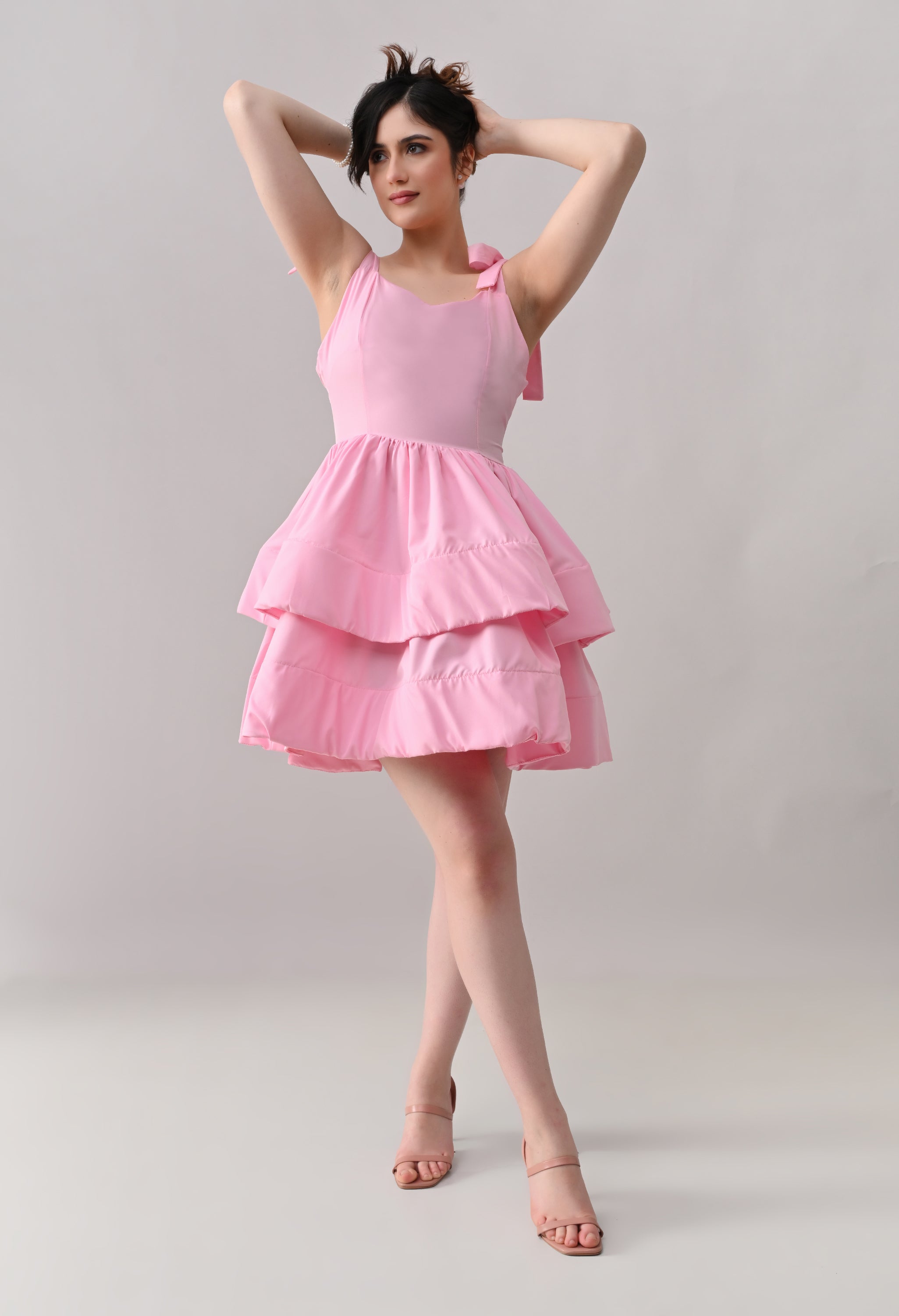 Layered Ruffle Mini Dress