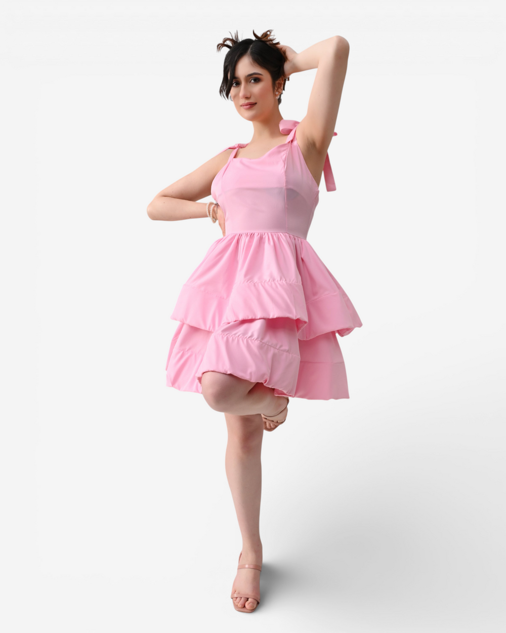 Layered Ruffle Mini Dress