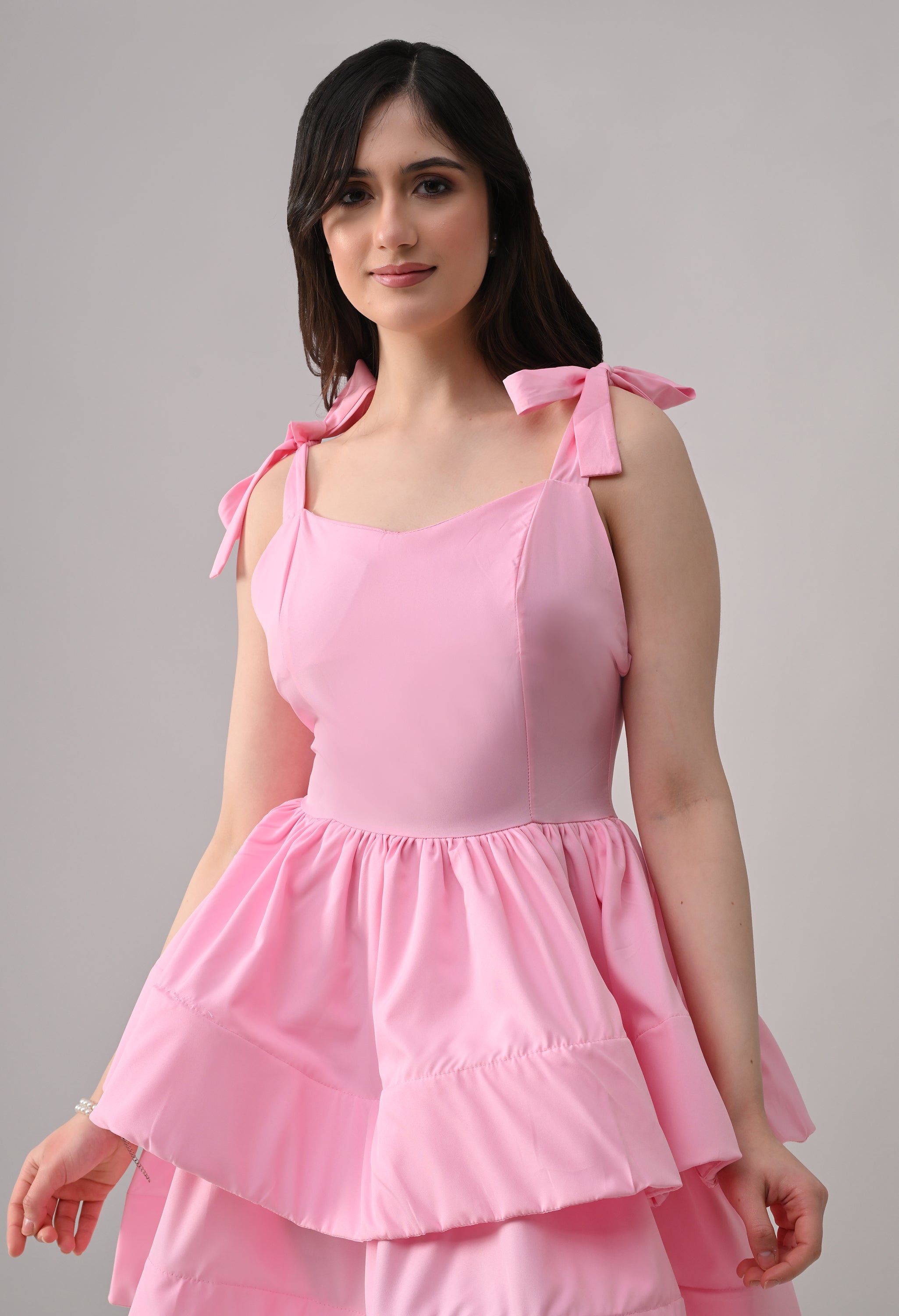 Layered Ruffle Mini Dress