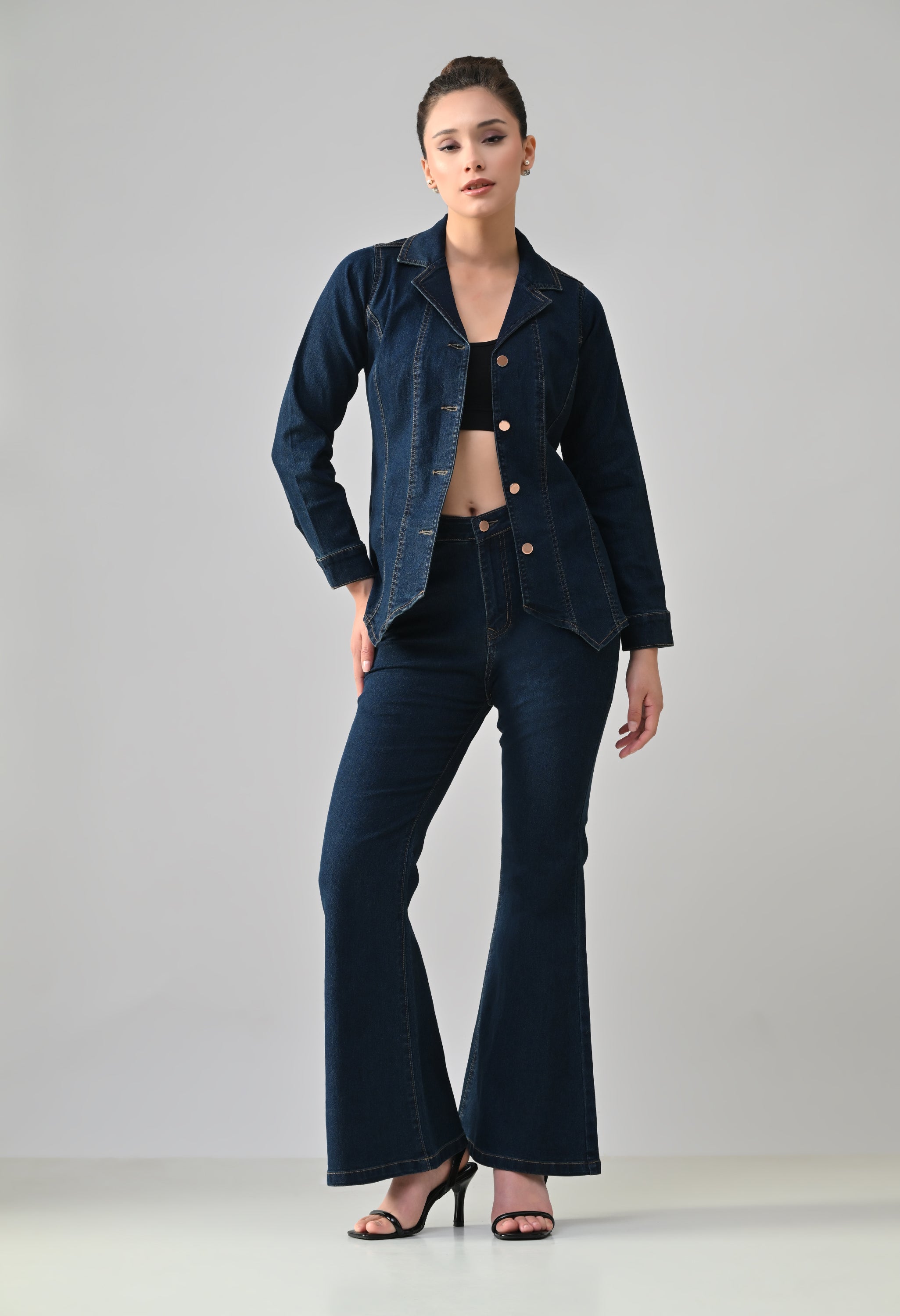 Notch & Flare Denim Set