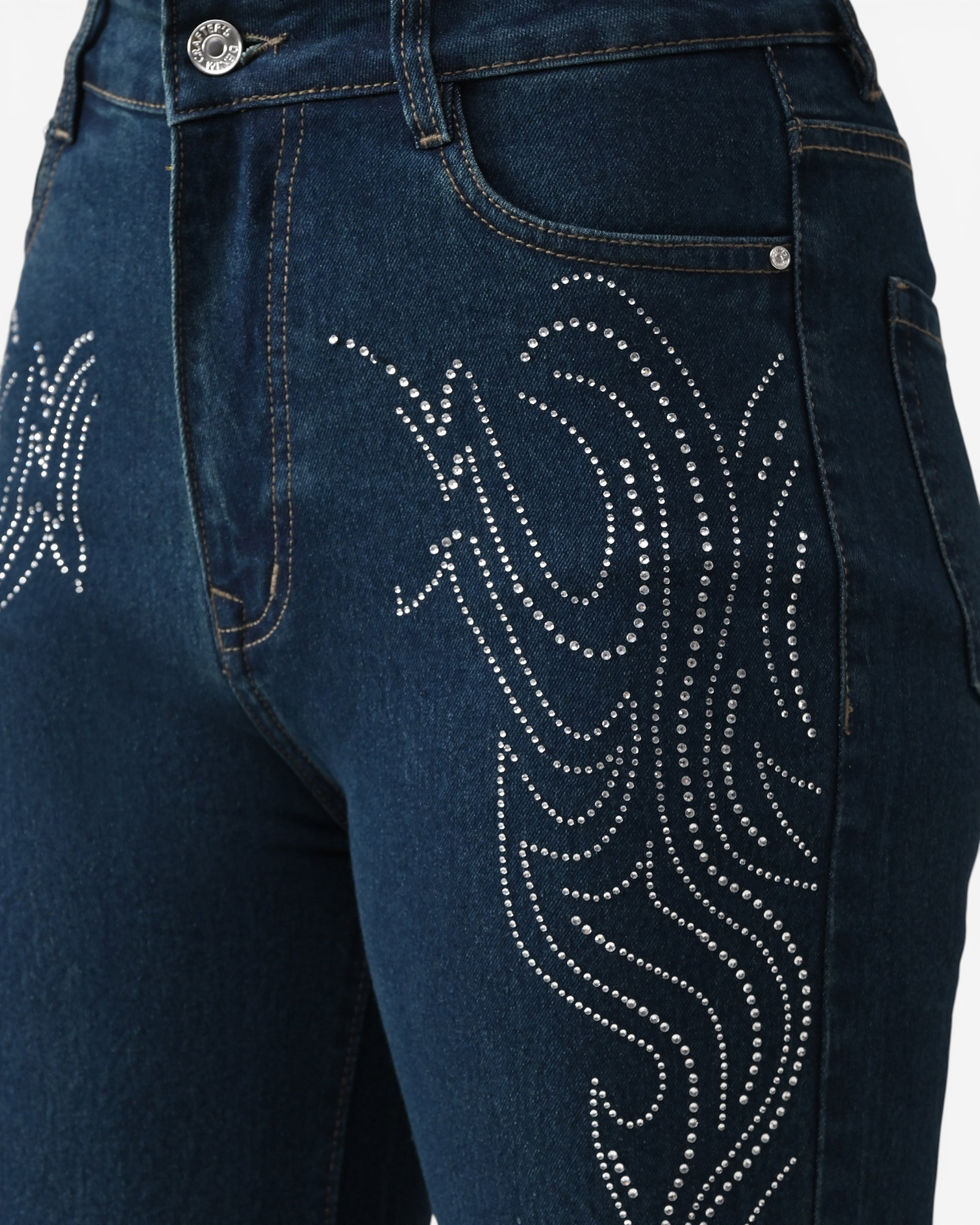 Rhinestone Swirl Jeans